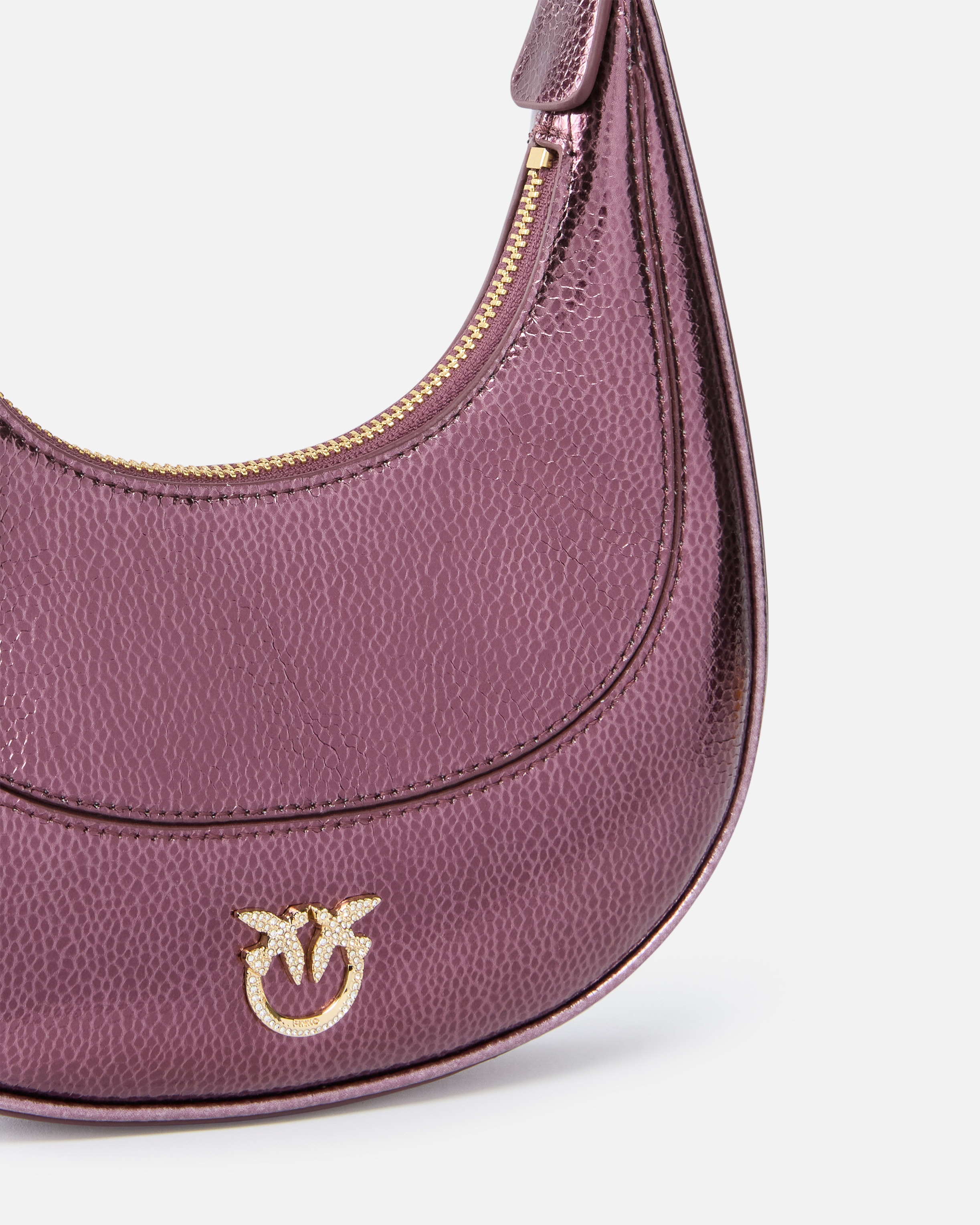METALLIC LEATHER BRIOCHE BAG MINI HANDBAG - 3