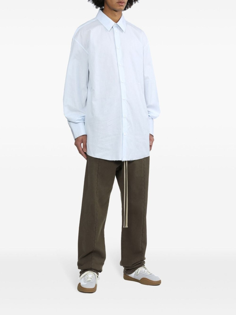 424 classic collar pinstriped cotton shirt outlook