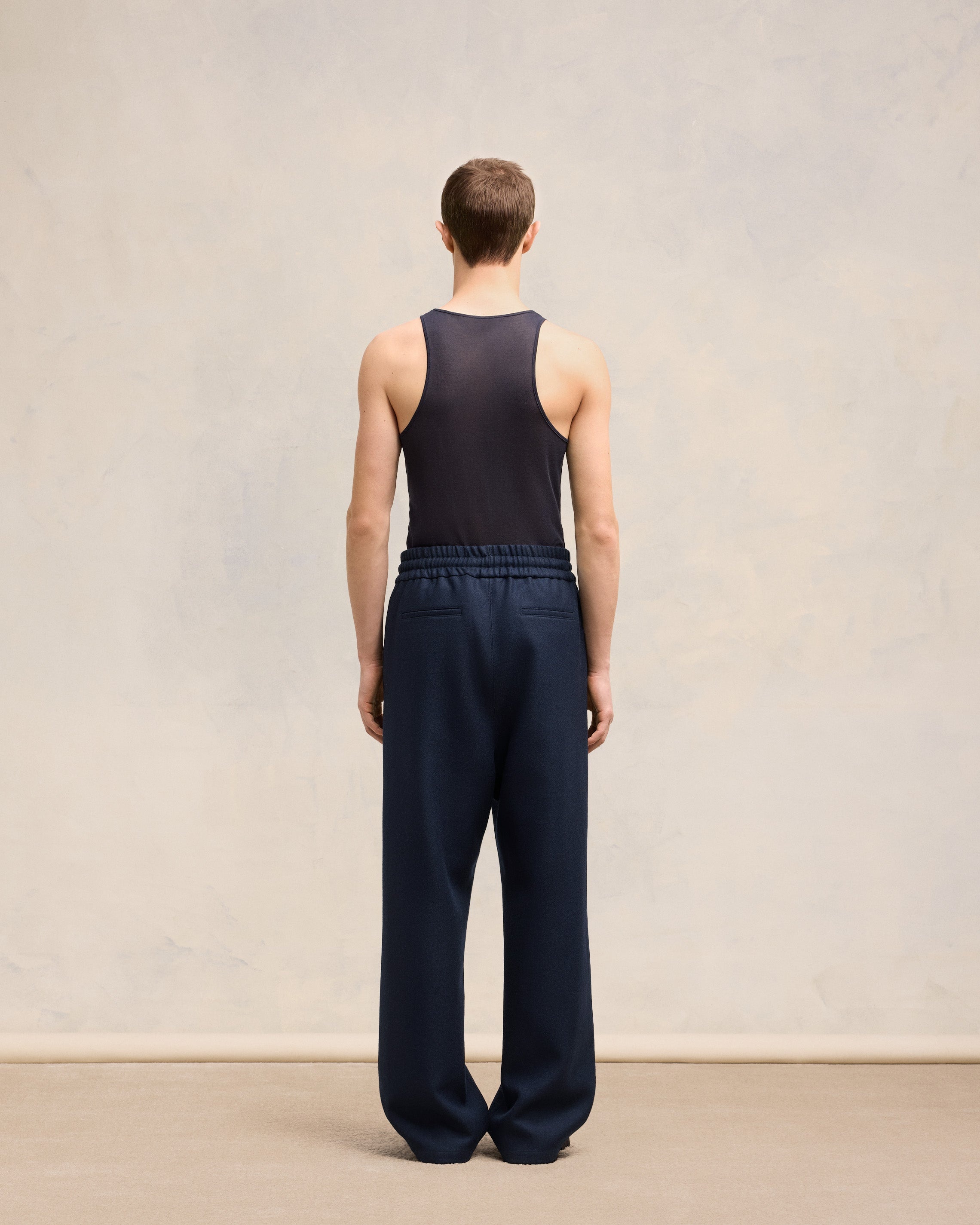 WIDE ELASTICATED WAIST TROUSERS - 4