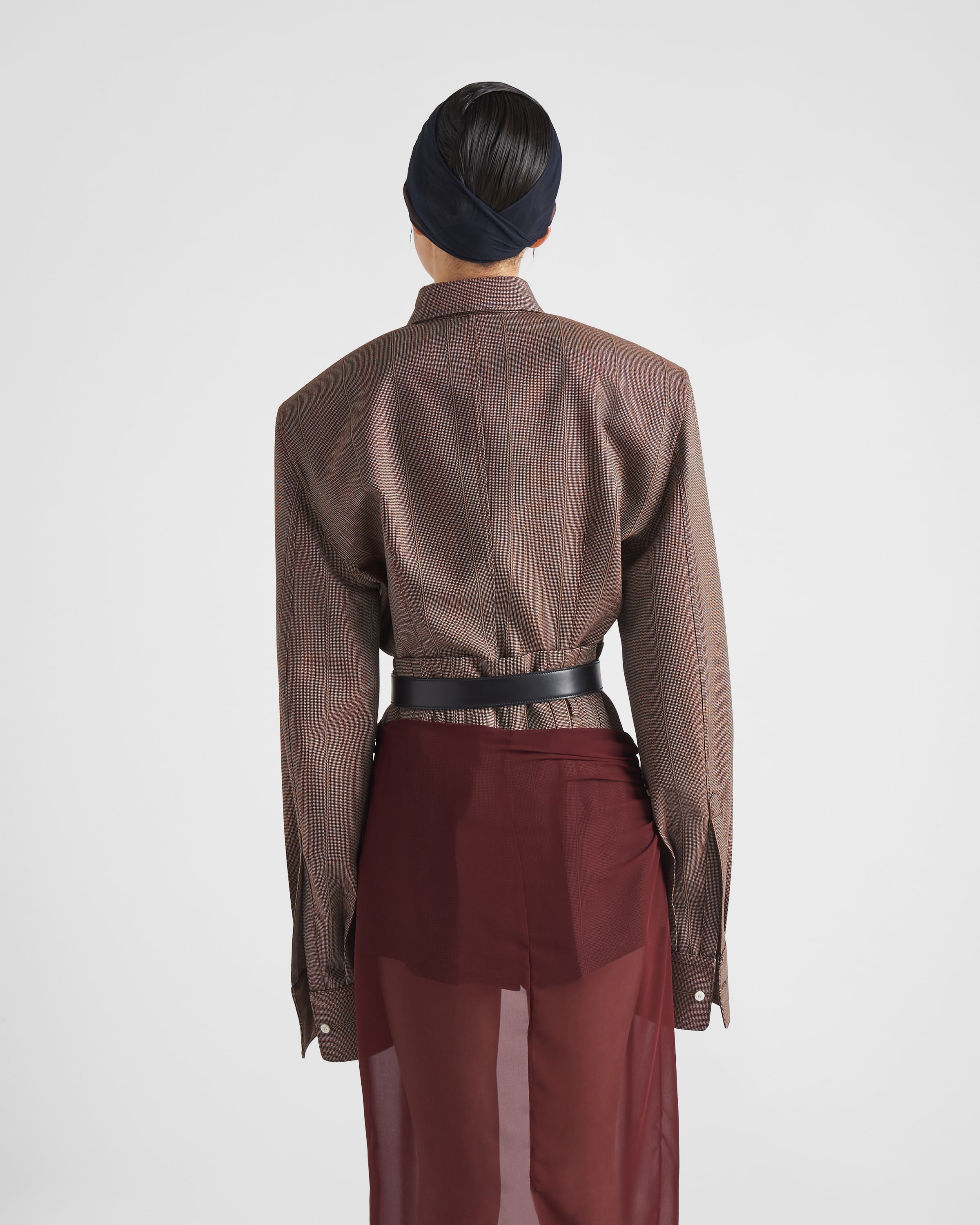 Prada Single-breasted pinstripe wool jacket | REVERSIBLE