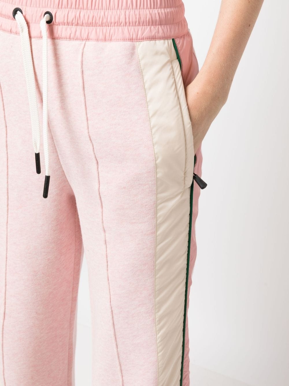 straight-leg cotton track pants - 5