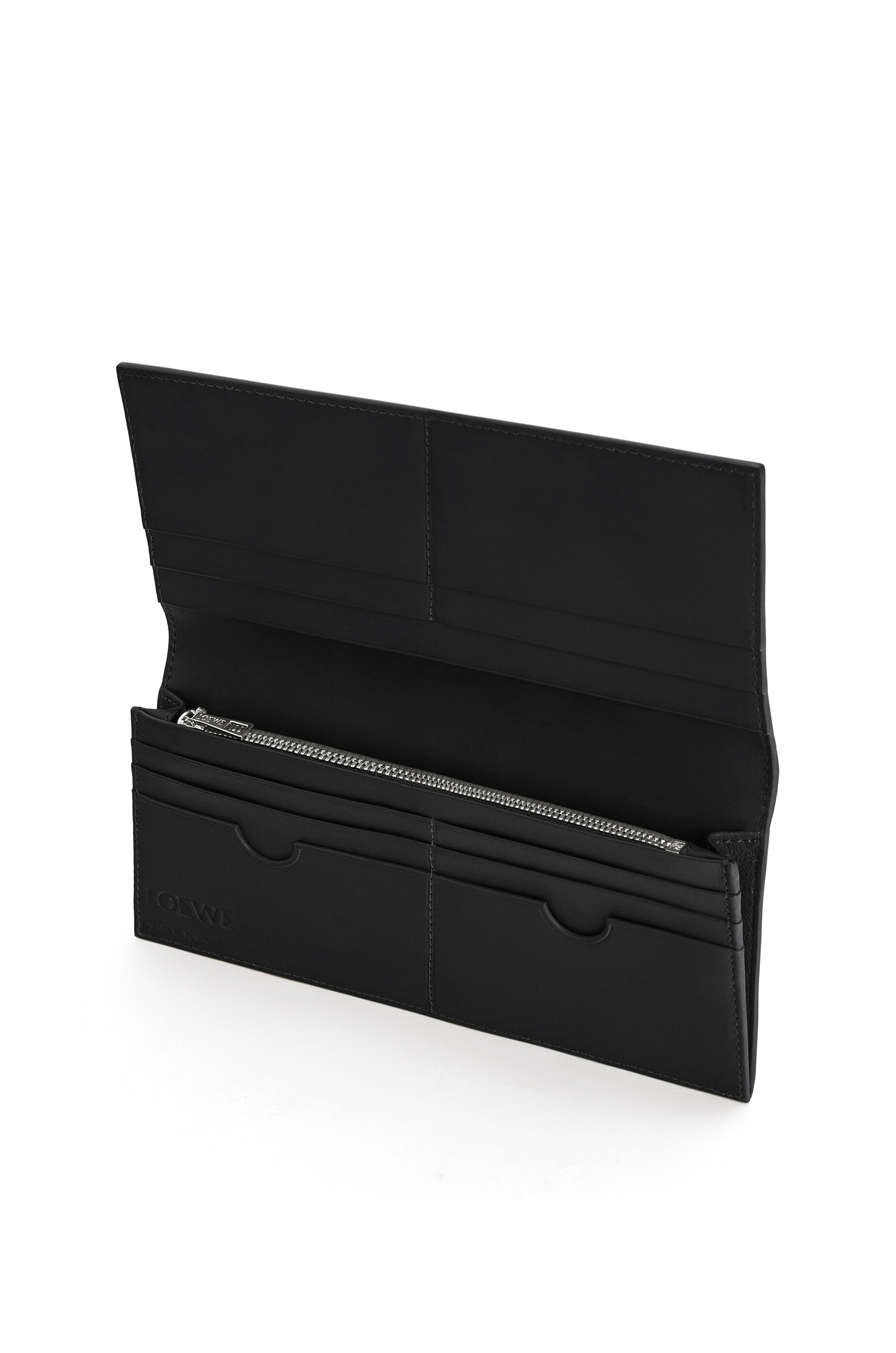 Long horizontal wallet in smooth calfskin - 2