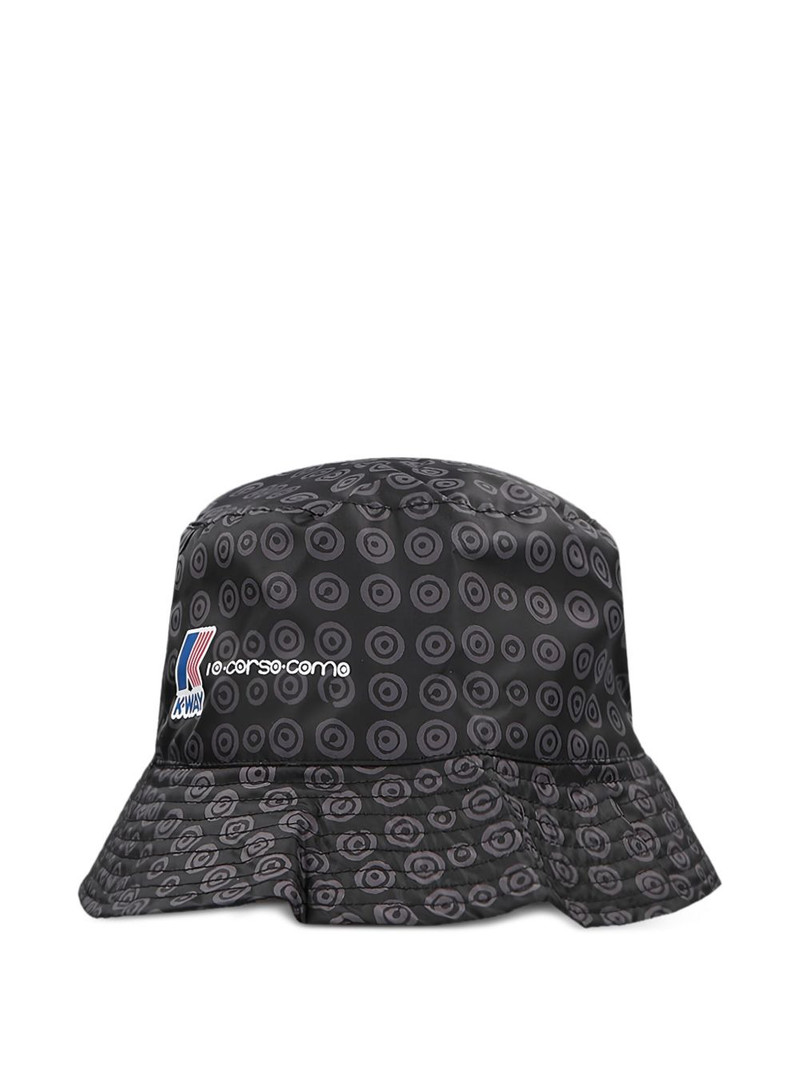 K-WAY x 10 Corso Como logo-print bucket hat outlook