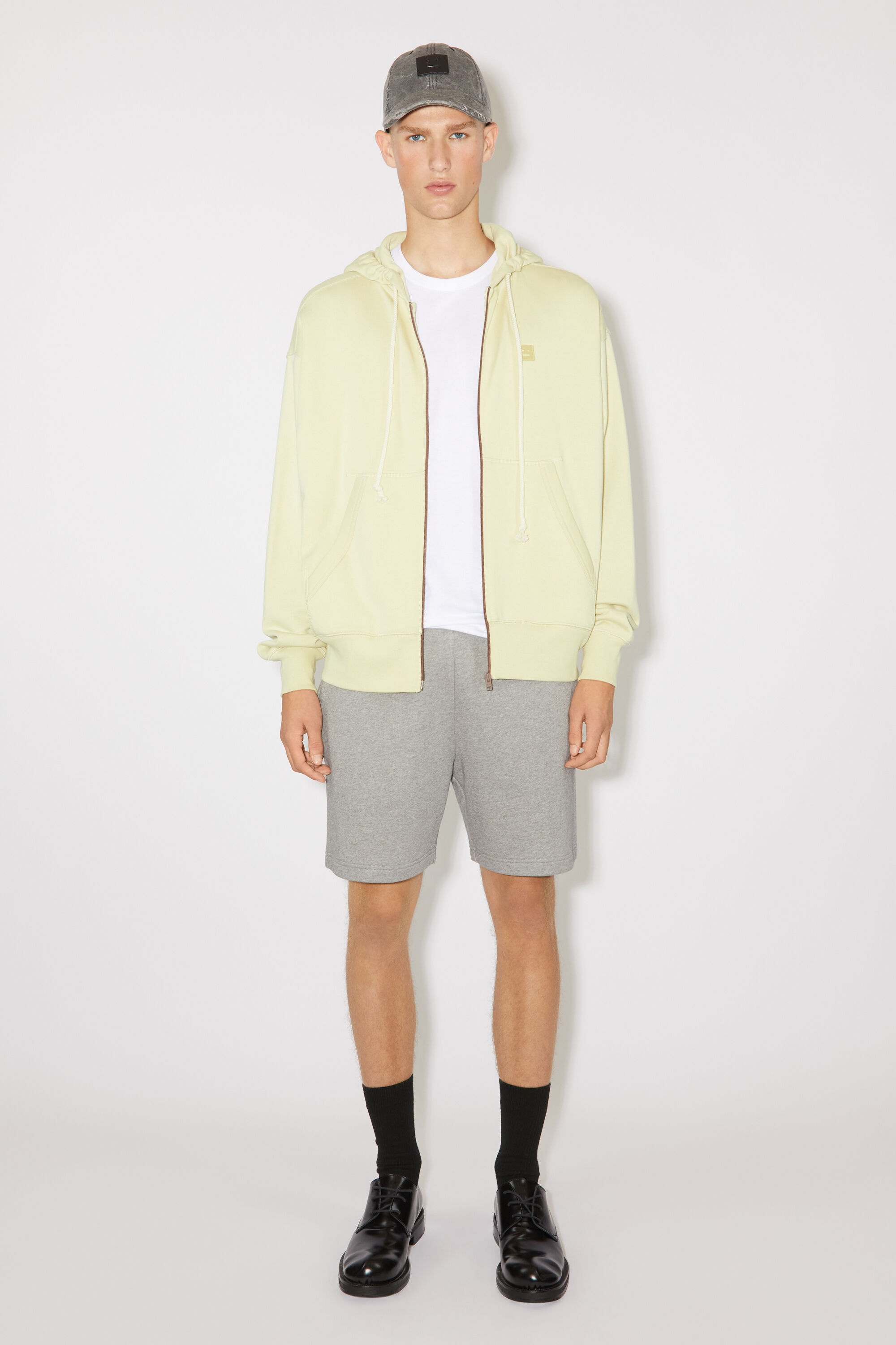 Hooded zip sweater - Sand/green - 2