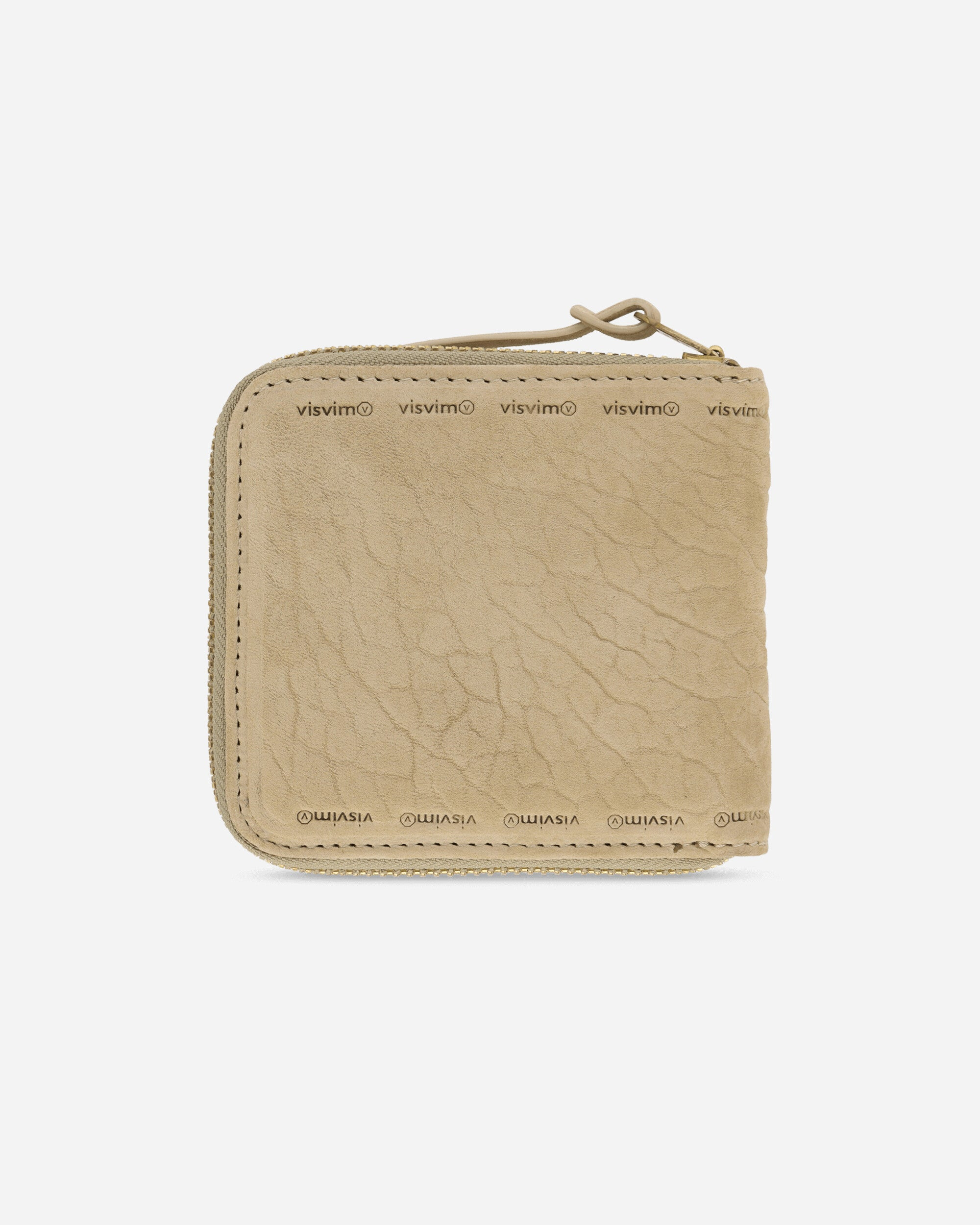 Suede Bi-Fold Wallet Beige - 4