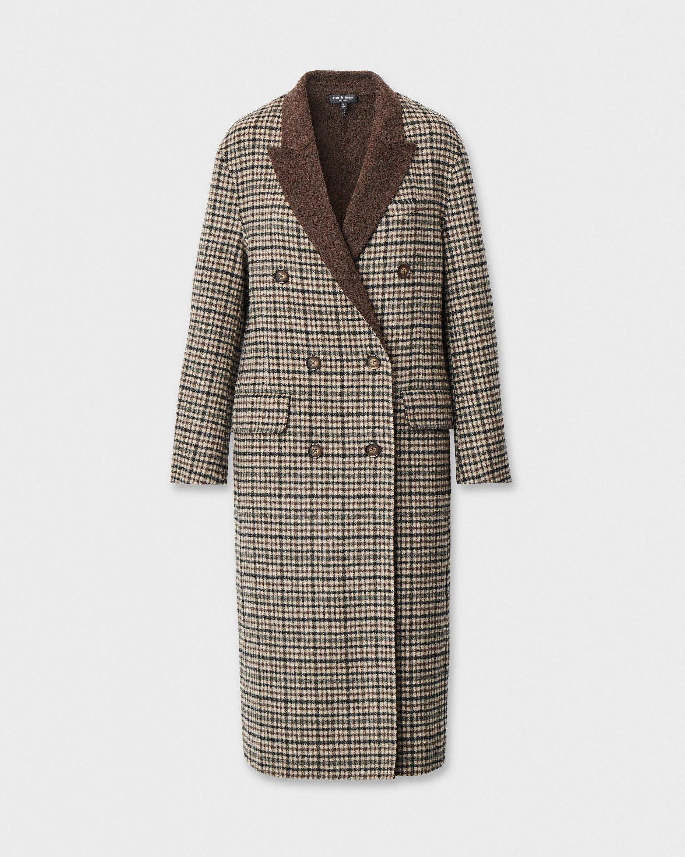 Vasso Double-Face Plaid Coat - 1