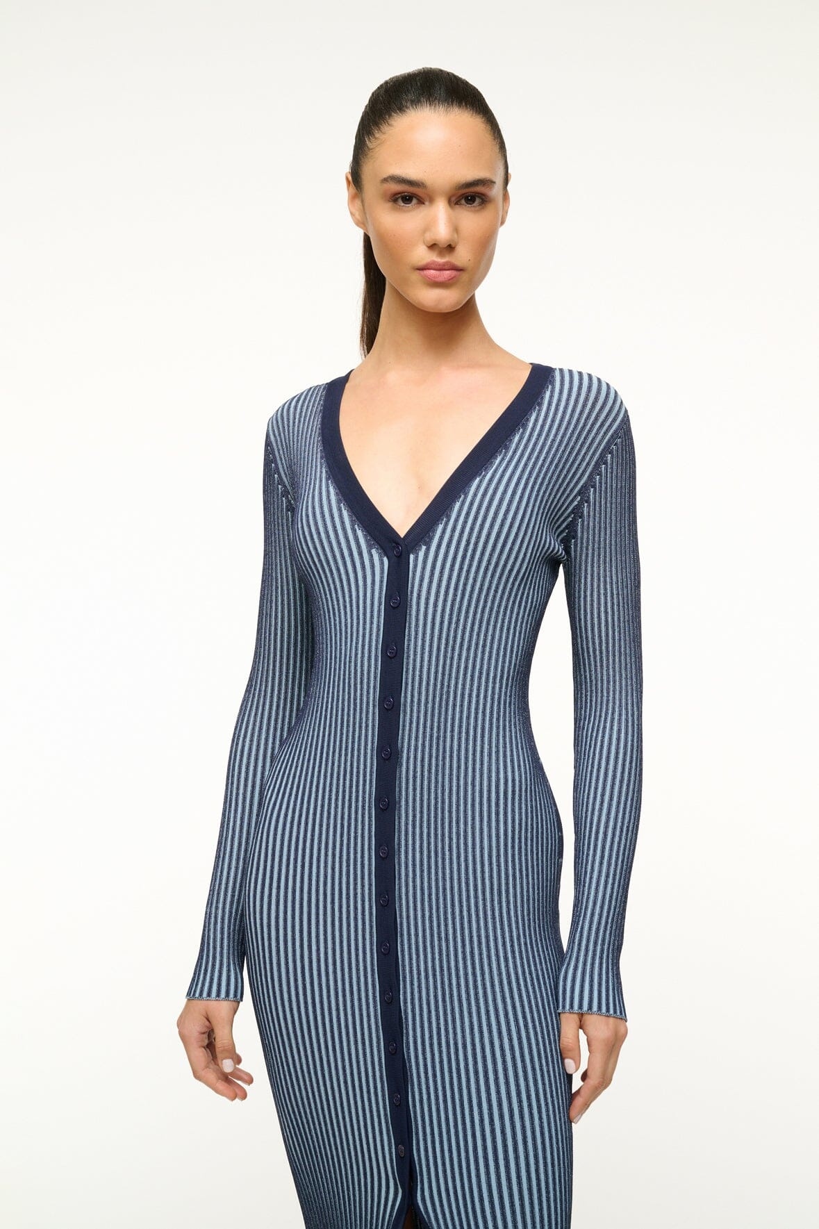 STAUD SHOKO SWEATER NAVY CLEAR BLUE - 5