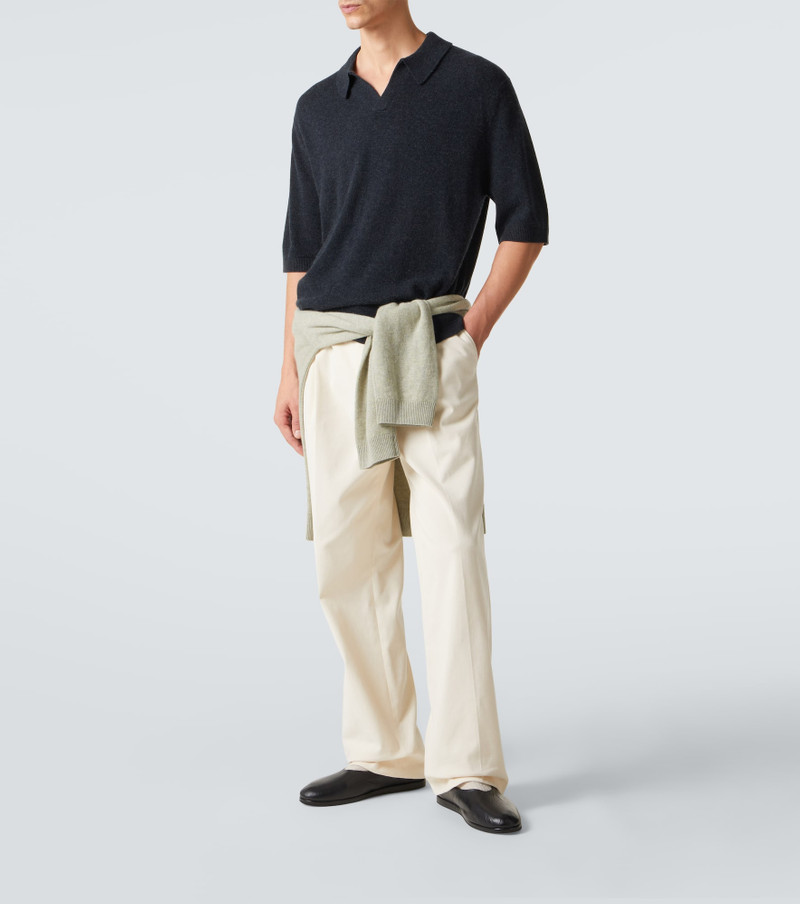 LE KASHA Bale cashmere polo sweater outlook