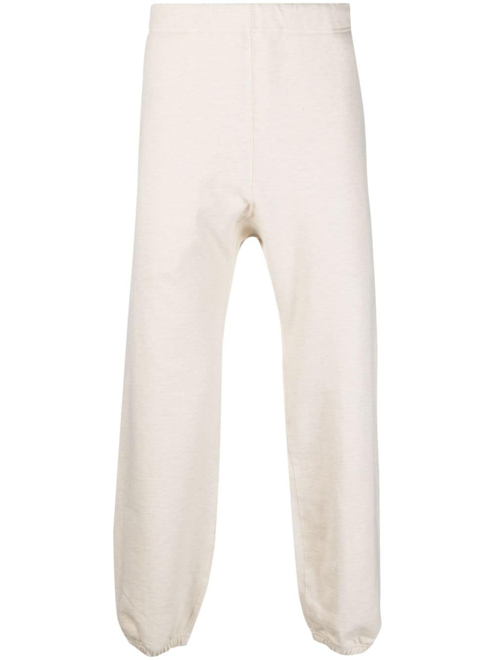 slip-on cotton track pants - 1