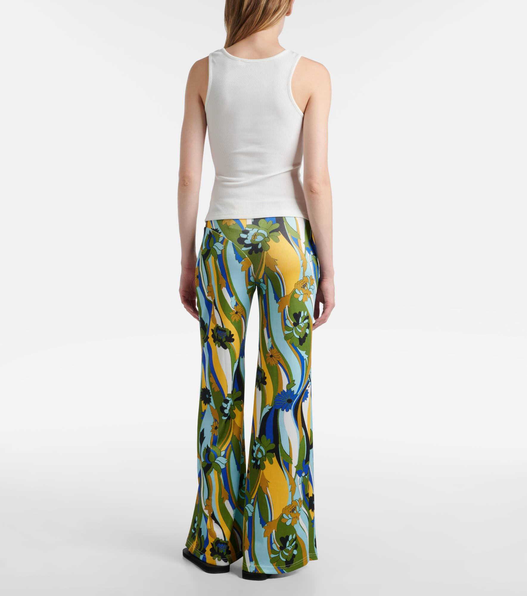 Crystal Pin embellished jersey tank top - 3