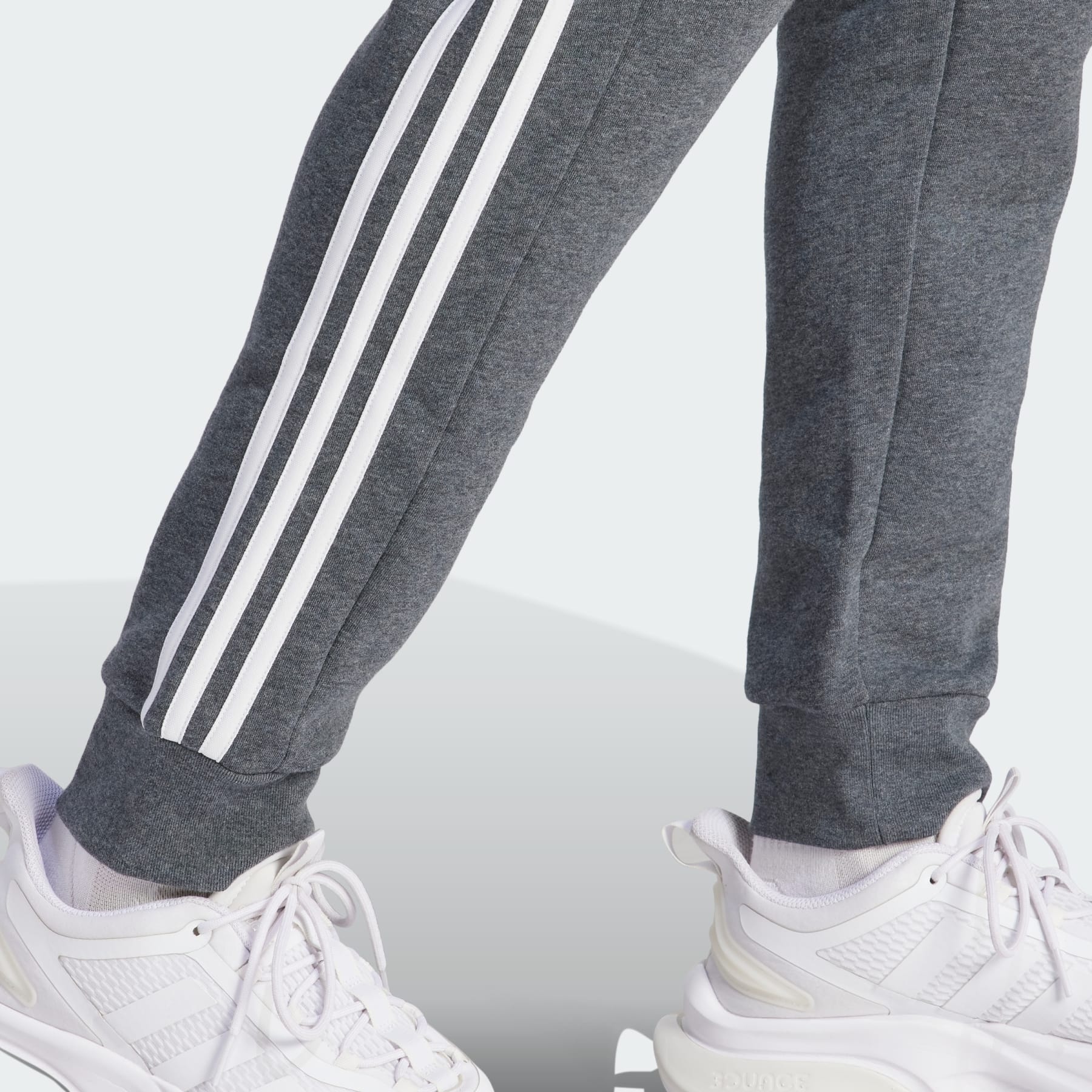 Essentials Fleece 3-Stripes Tapered Cuff Pants - 6