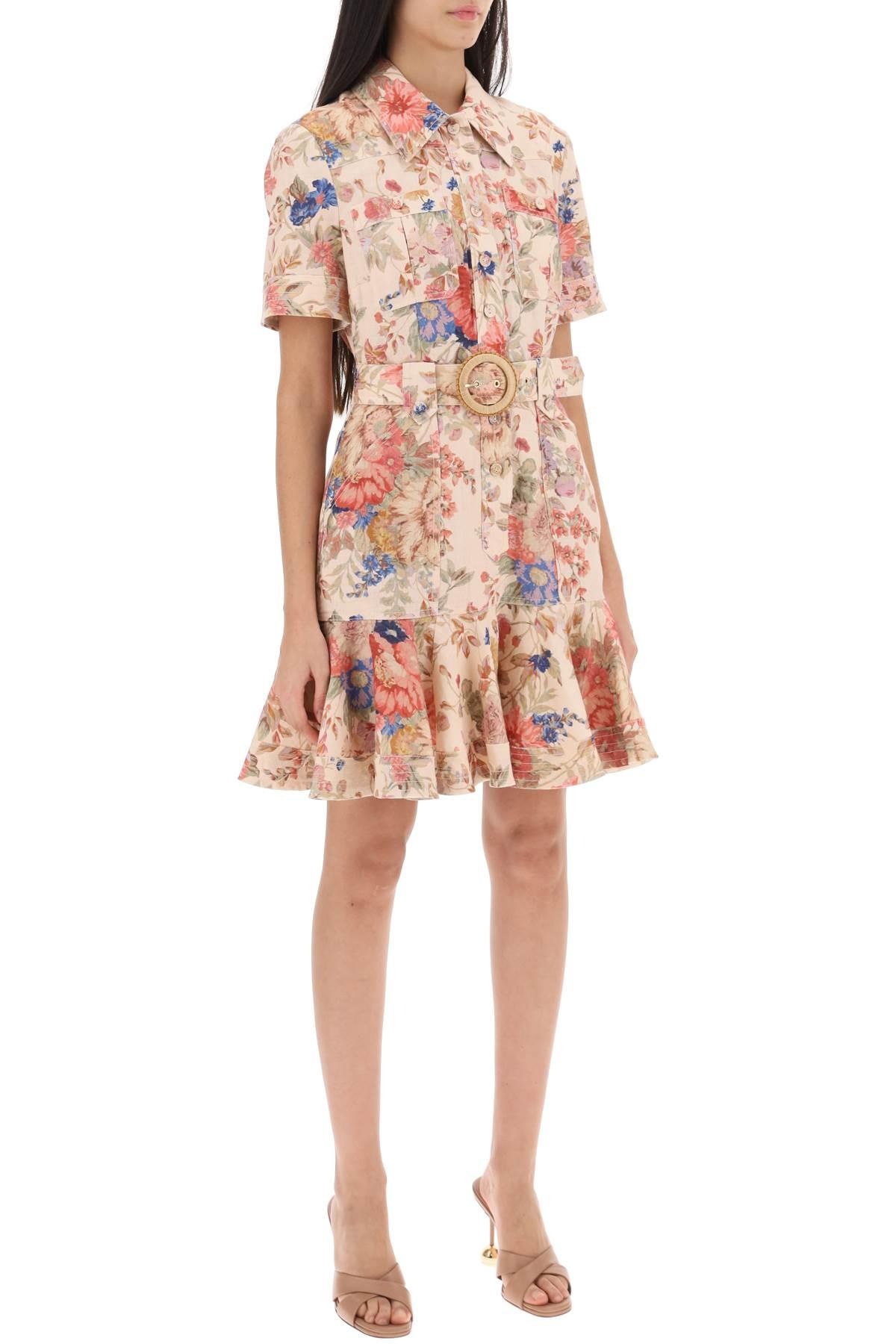 Zimmermann August Belted Linen Shirt Dress - 3