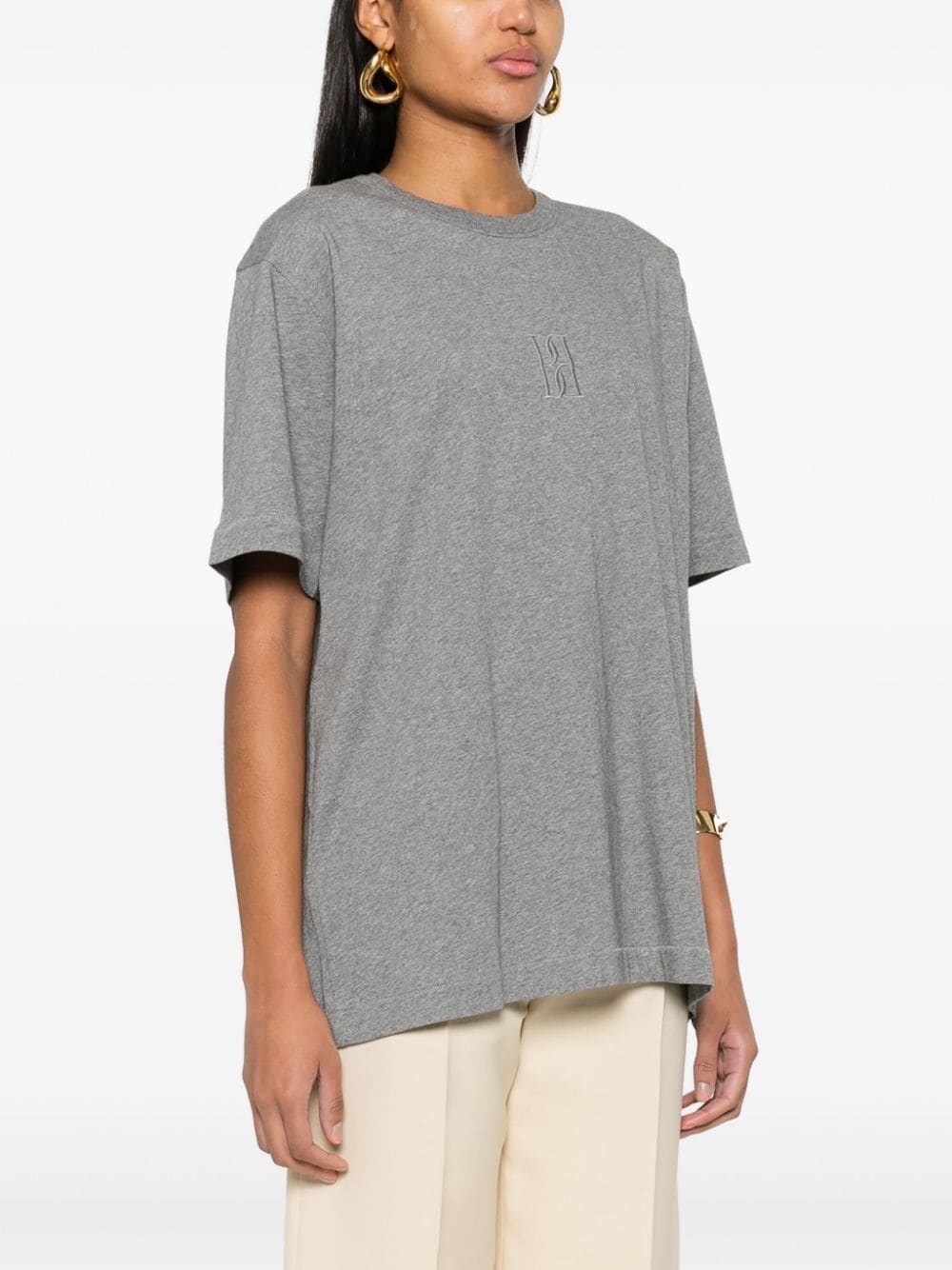Fayeh logo-embroidered T-shirt - 3