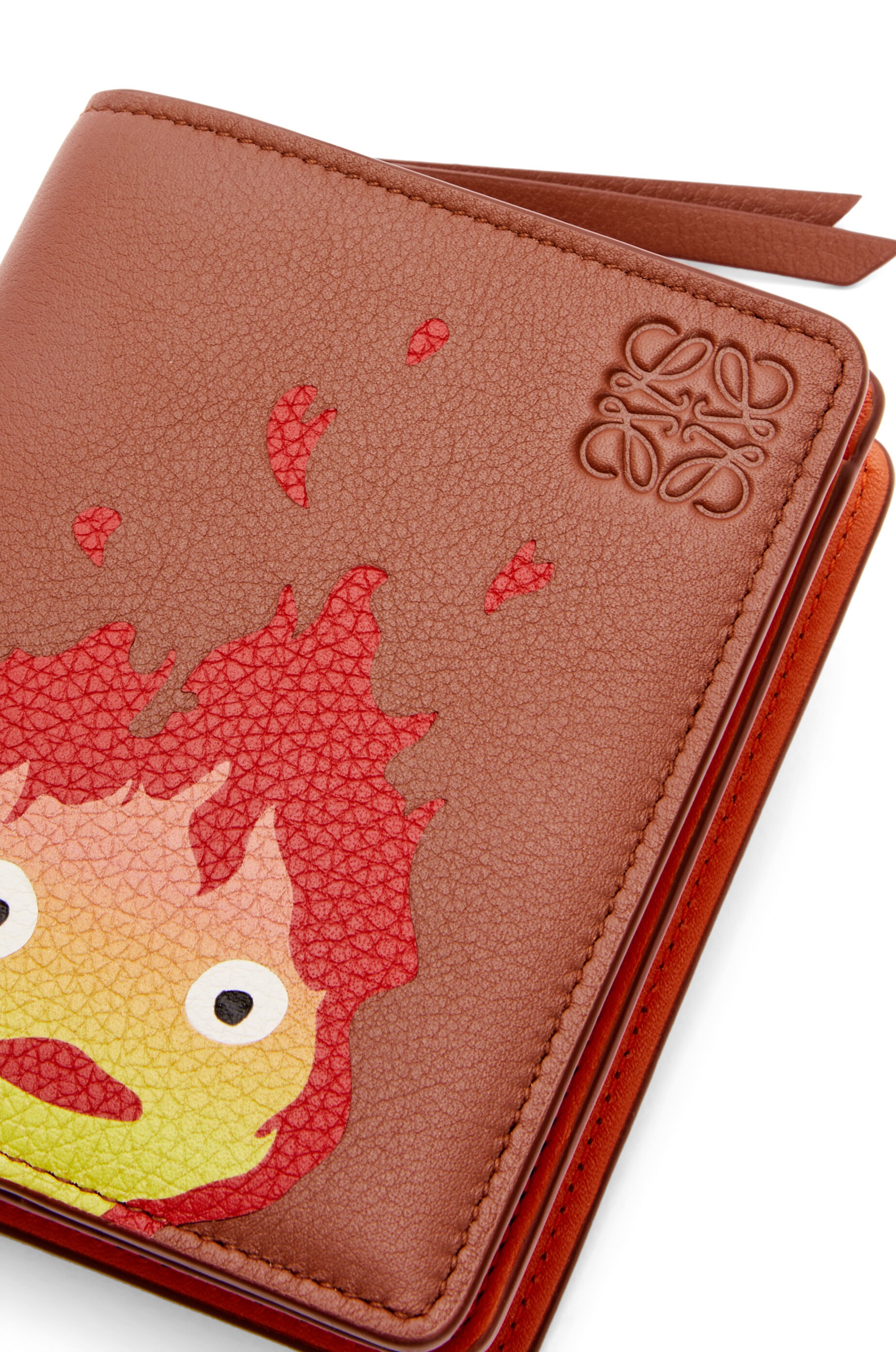 Calcifer compact zip wallet in classic calfskin - 6