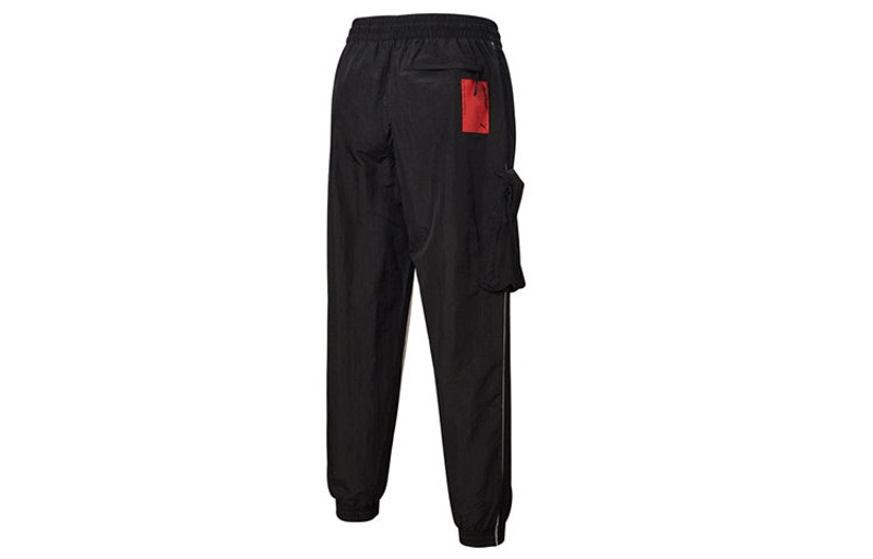 PUMA PUMA x ATTEMPT Crossover Casual Drawstring Woven Long Pants Black 598944-01 outlook
