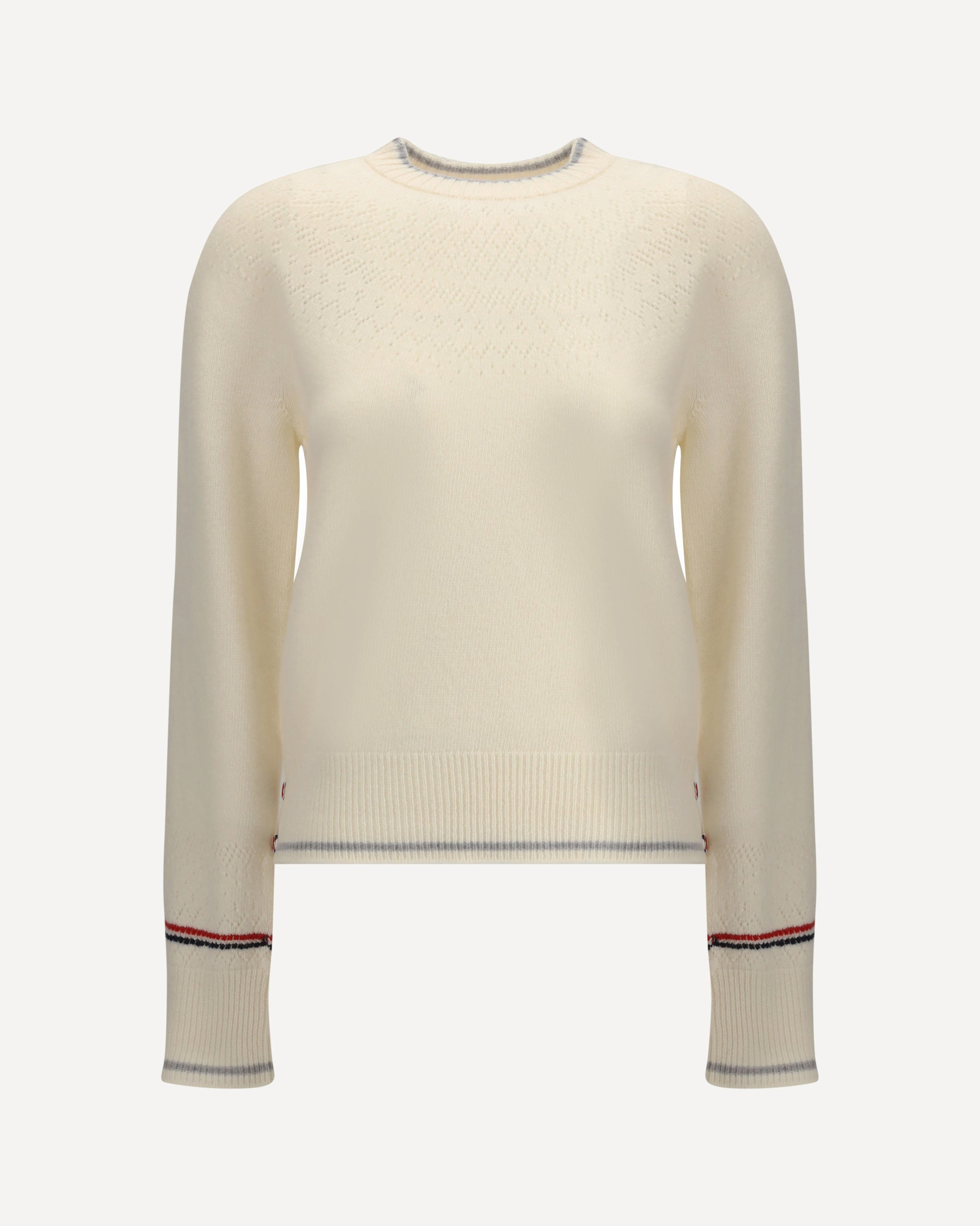 Pointelle wool Sweater - 1