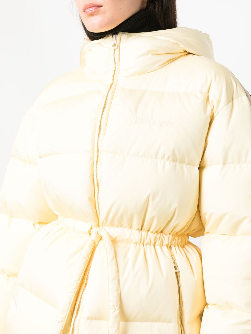 side-stripe puffer jacket - 5