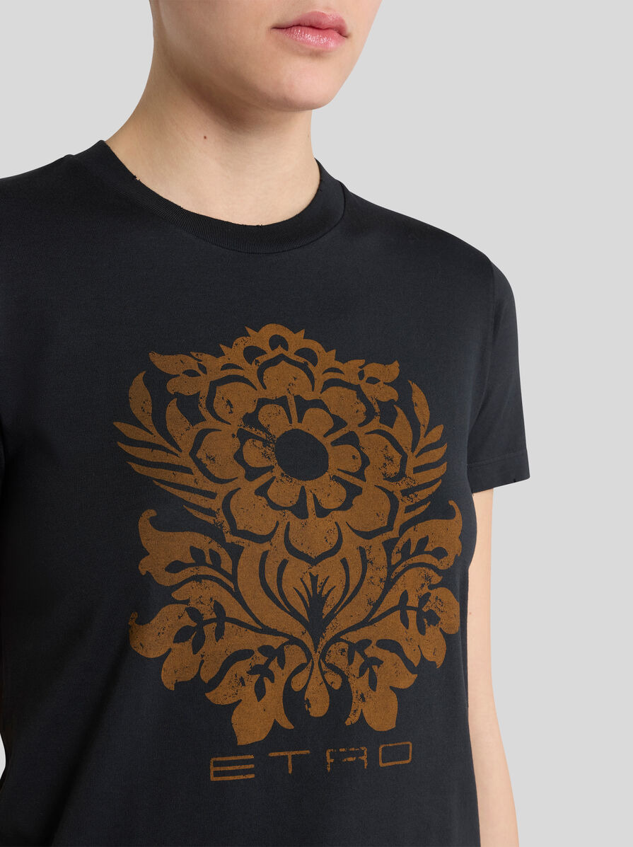 JERSEY T-SHIRT WITH FLOWER PRINT - 3
