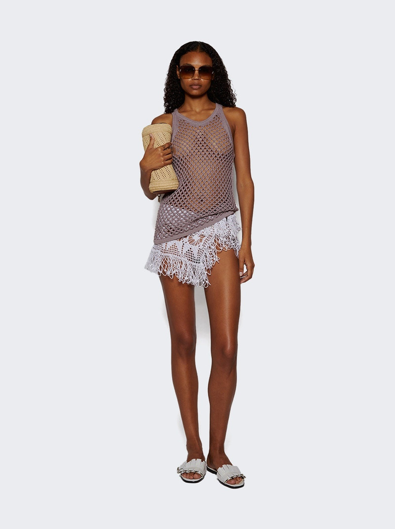 diotima Ames Crochet Mini Skirt White outlook