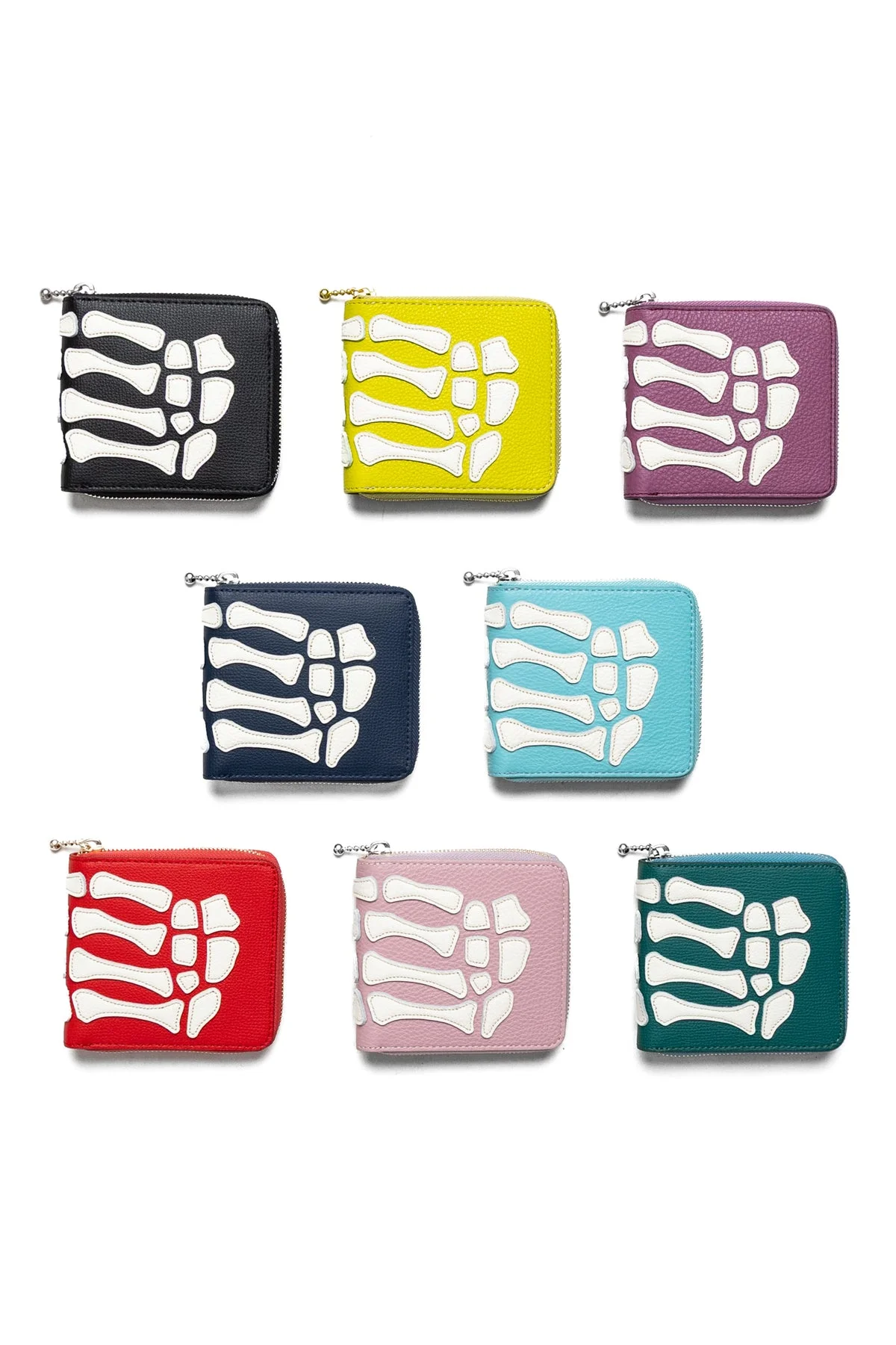THUMB-UP BONE HAND ZIP Wallet - 1