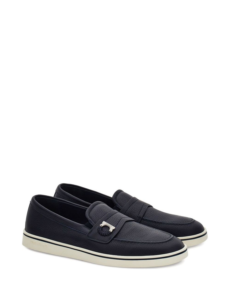 FERRAGAMO Gancini-buckle loafers outlook