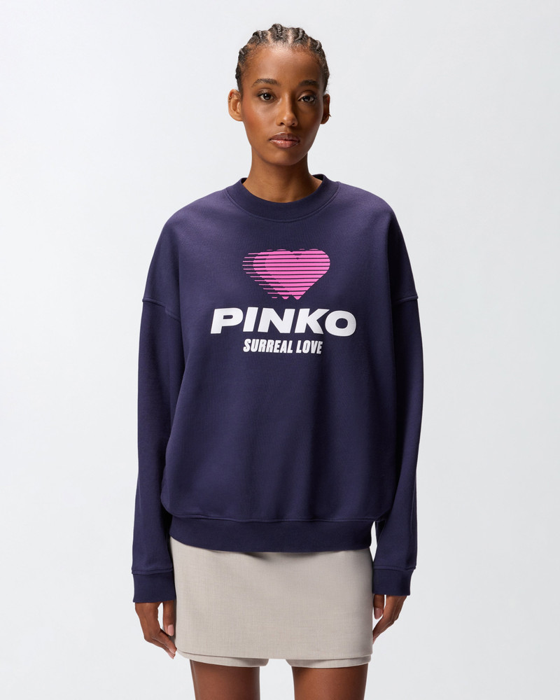 HEART-PRINT SWEATSHIRT WITH LOGO 3