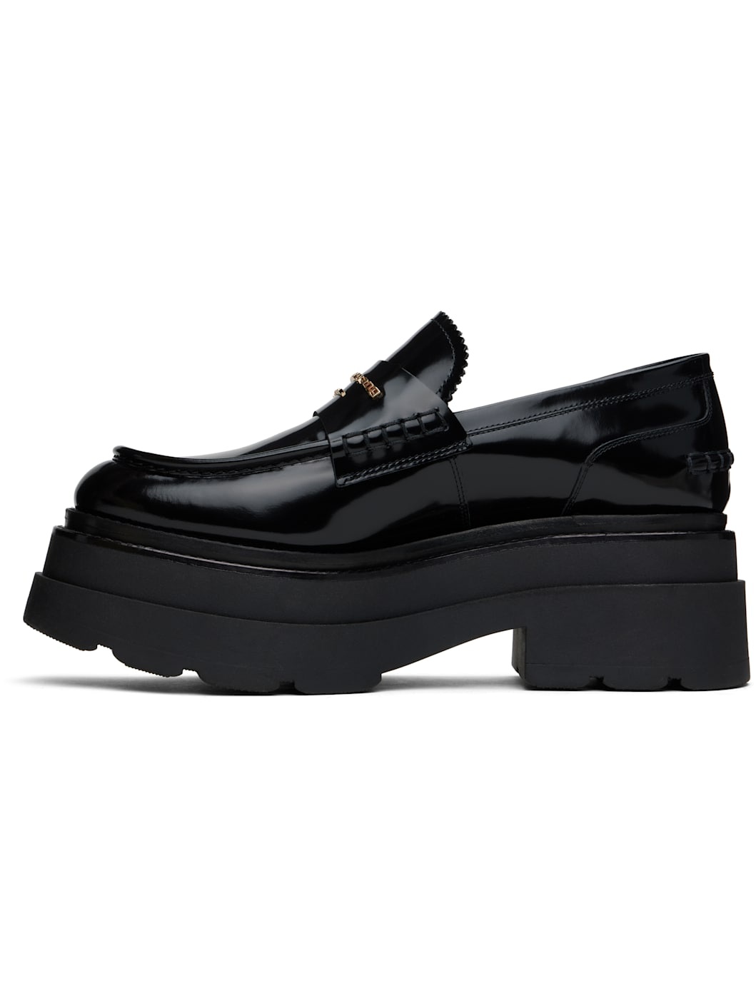 Black Carter Platform Loafers - 3