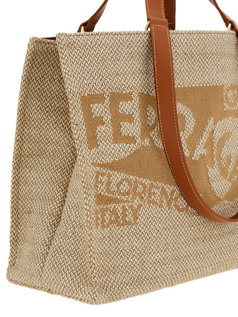 large logo-embroidered tote bag - 6
