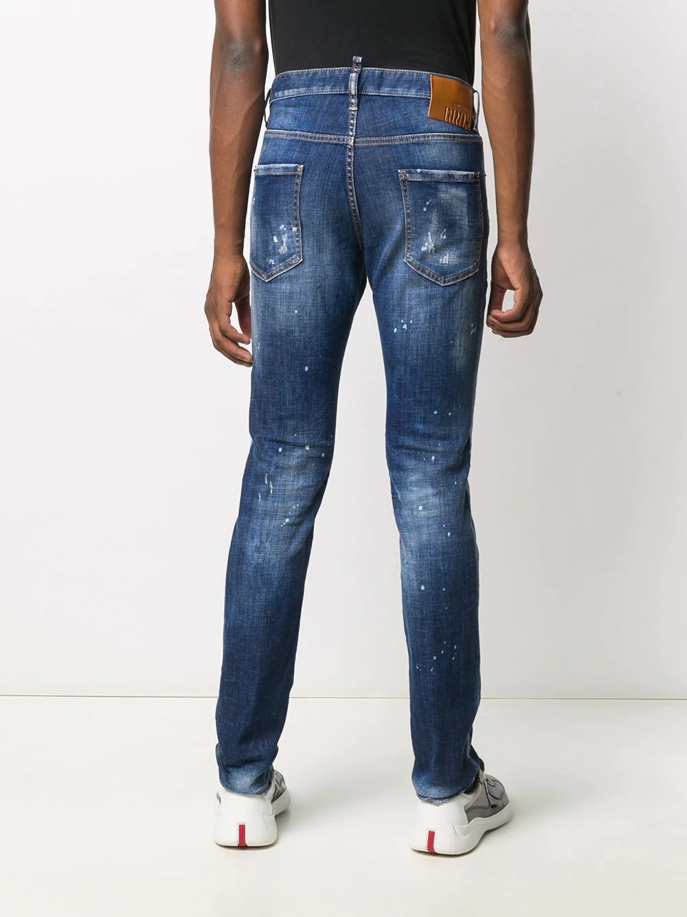 distressed slim-fit jeans - 4