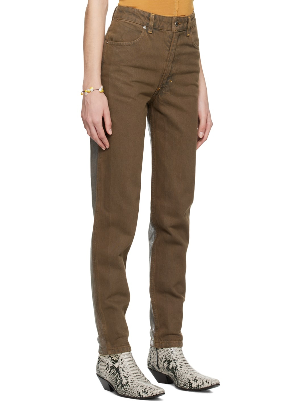 Brown & Silver 'El Jean' Jeans - 2