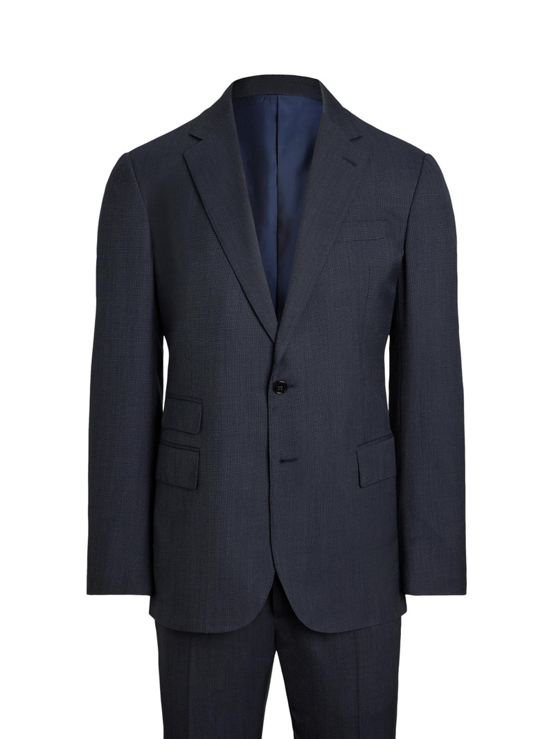 Men's Kent Tailored Pin Dot Suit - Navy Multi 3