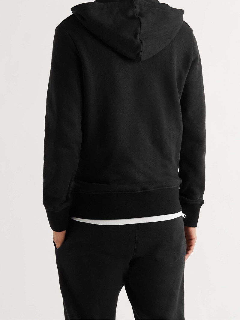 Slim-Fit Logo-Embroidered Loopback Cotton-Jersey Hoodie 4