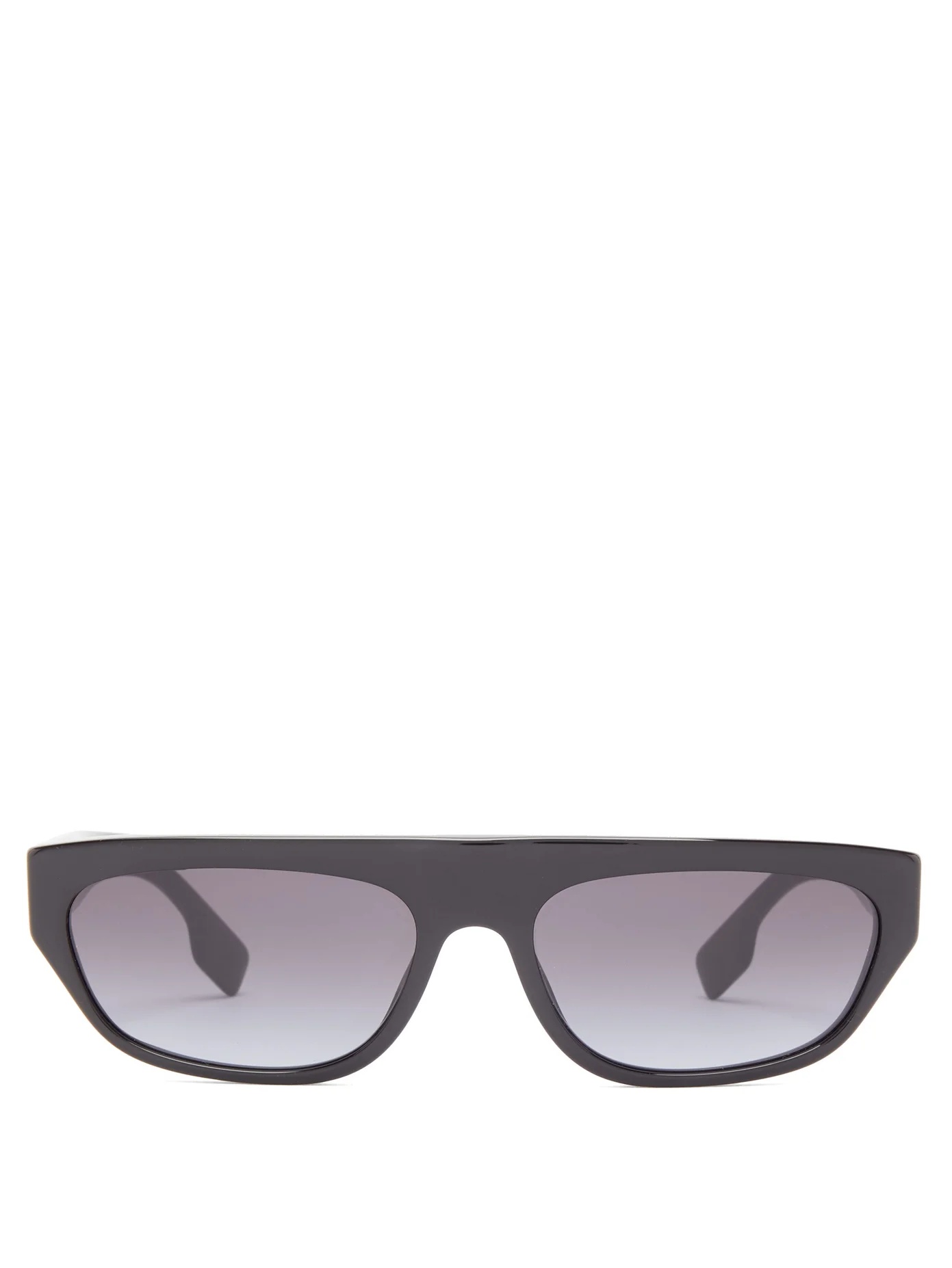 TB-logo slim D-frame acetate sunglasses - 1