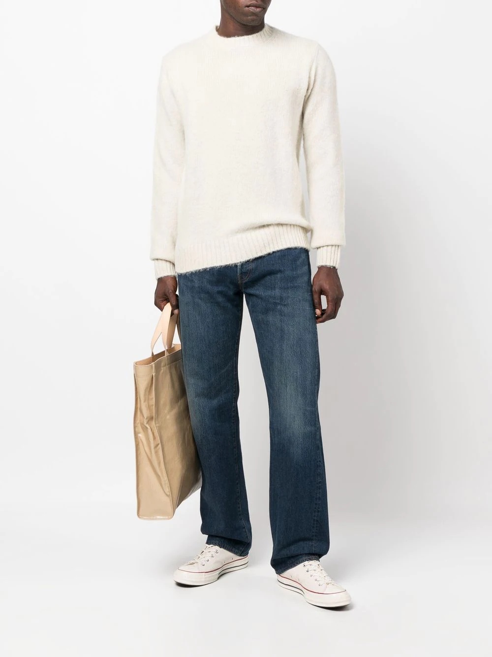 crew neck wool jumper - 2