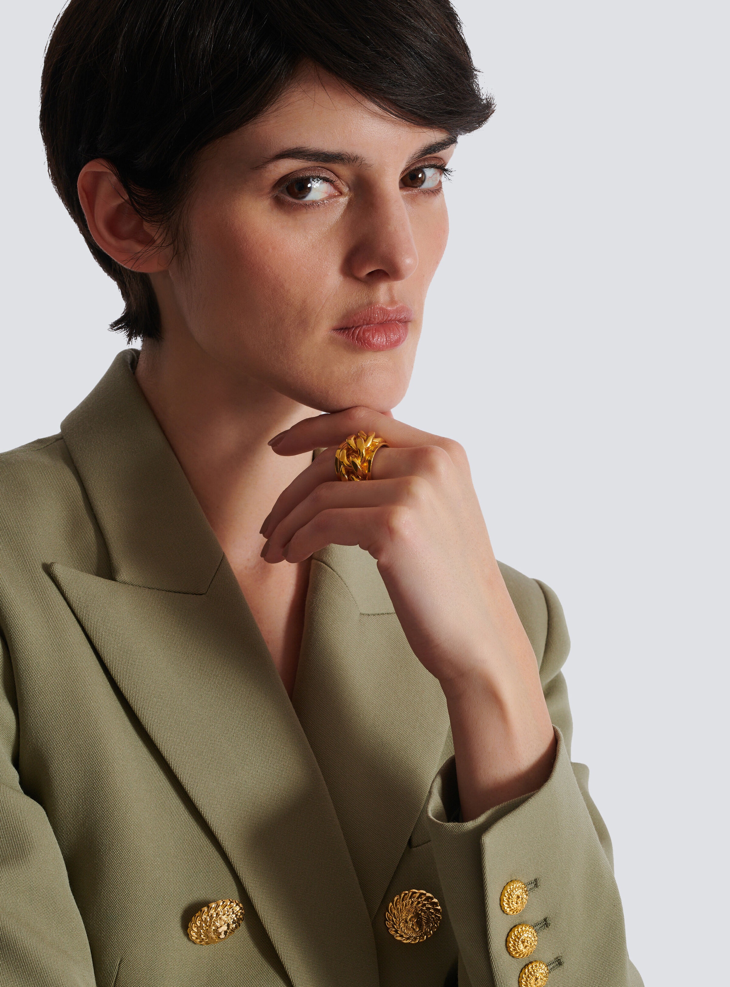 Brass chain ring - 2