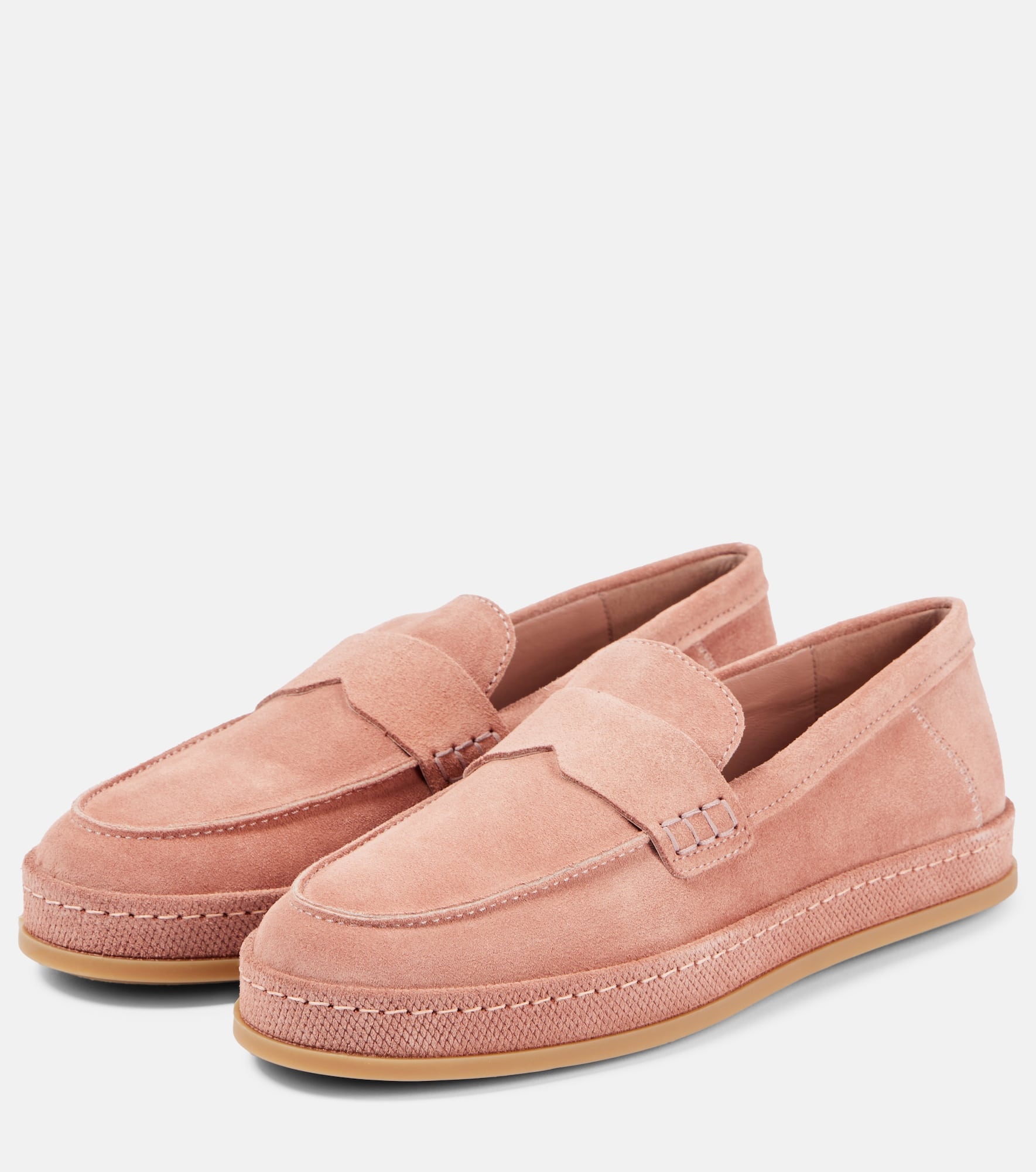 H683 suede loafers - 4