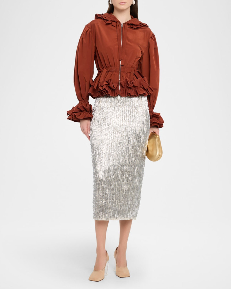 AKNVAS Tao Embellished Pencil Skirt outlook