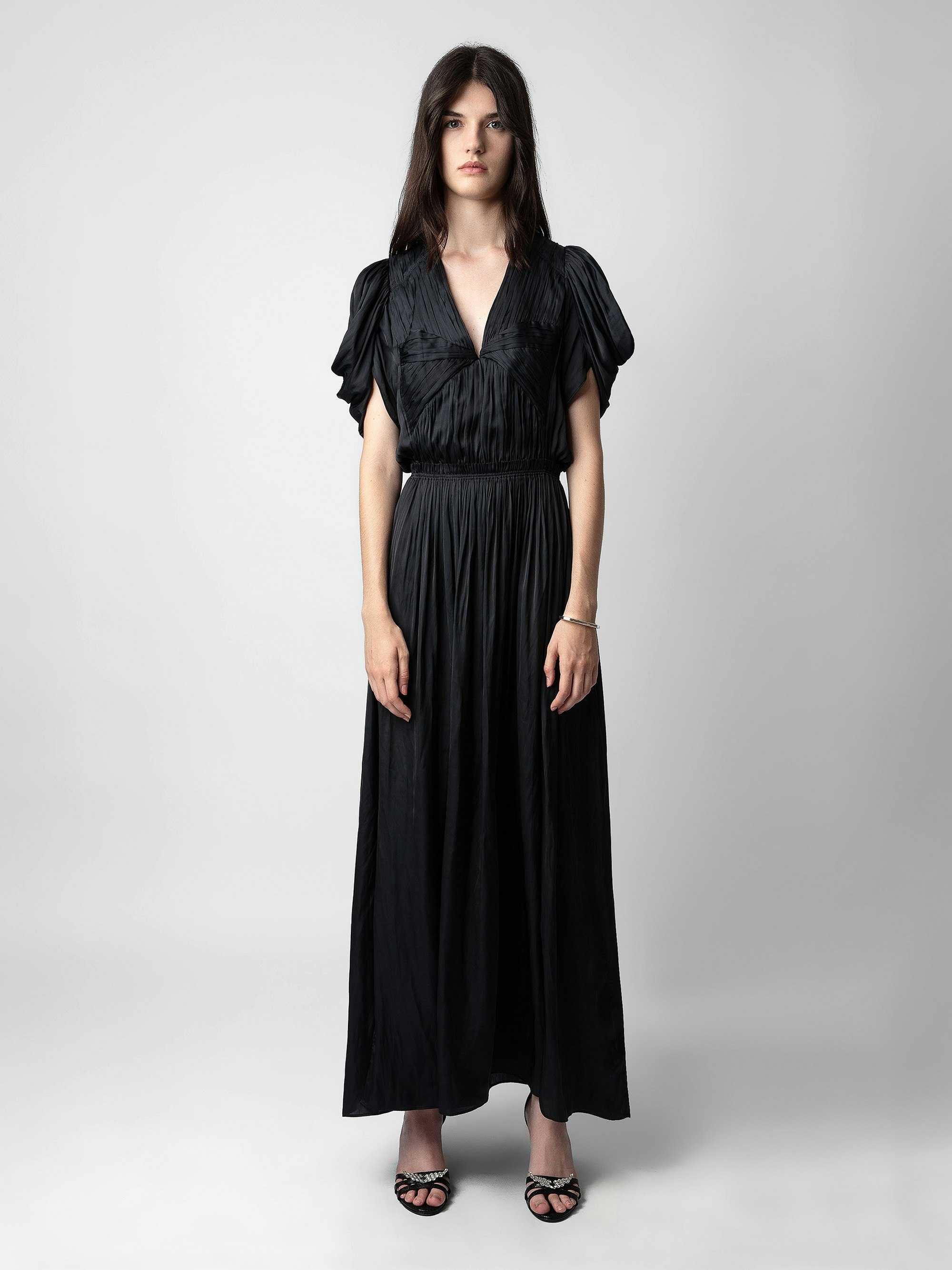 Reina Satin Dress - 5