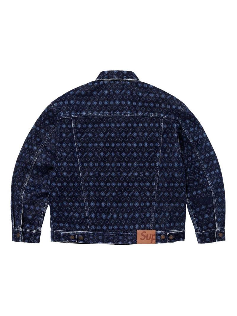 Supreme flocked denim jacket outlook