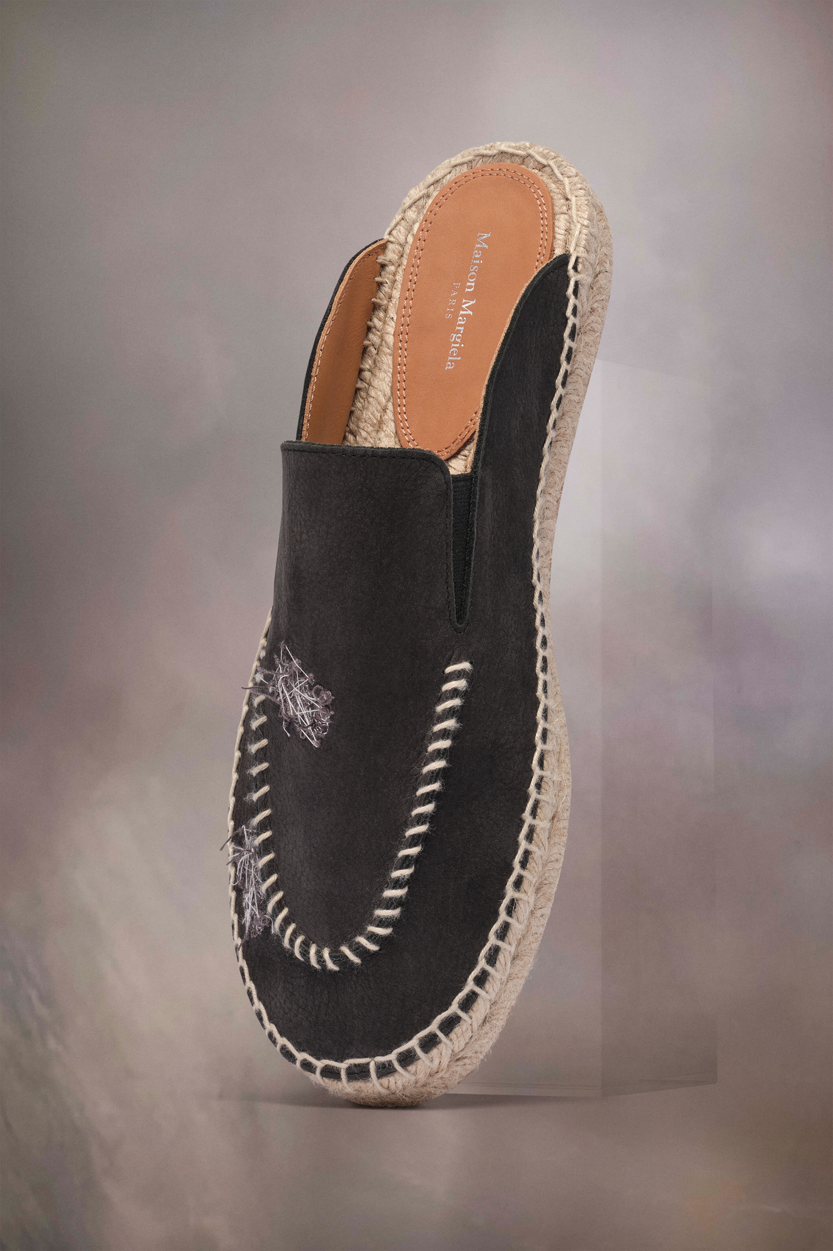 Embroidered espadrille mules - 1