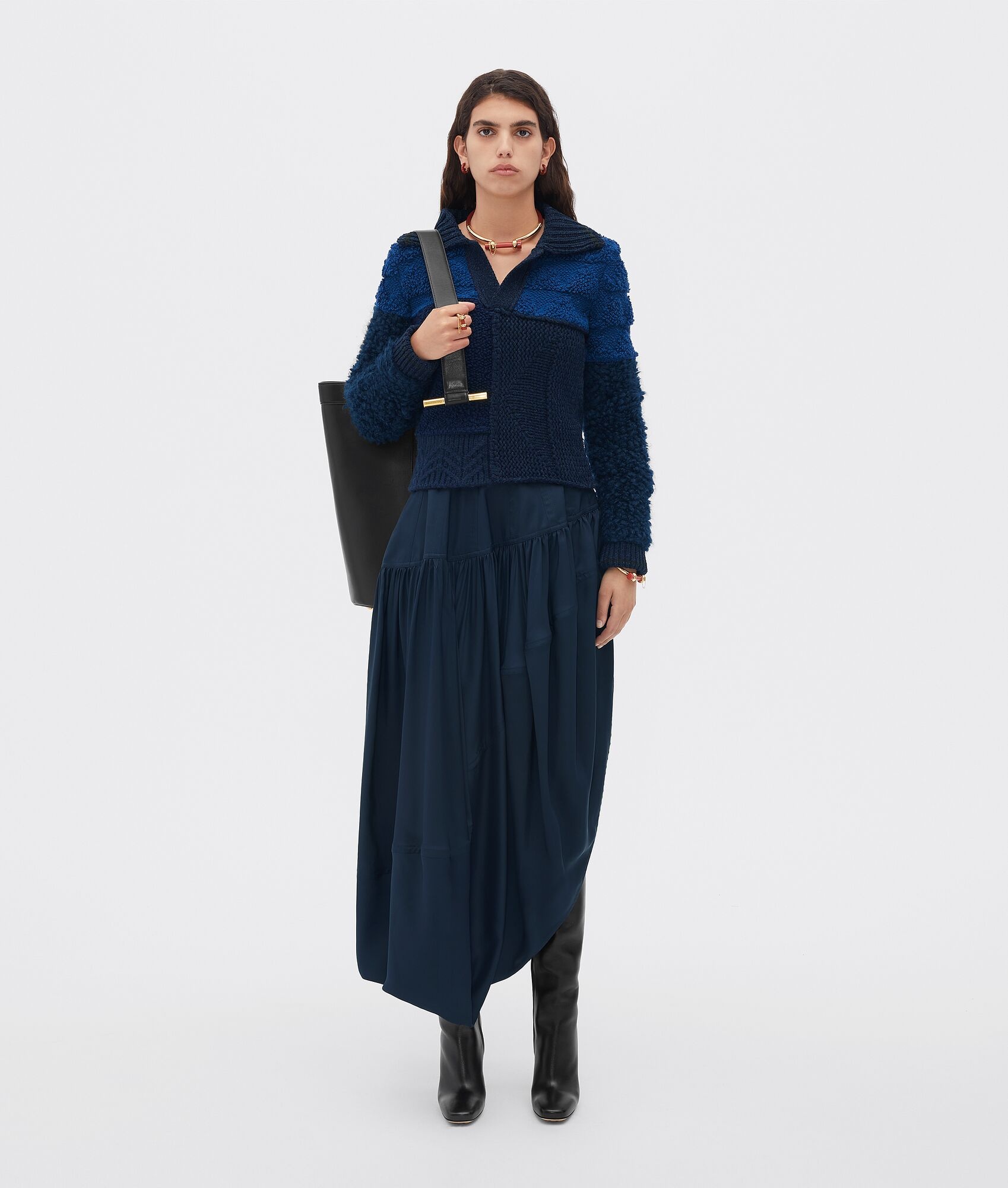 patchwork wool jumper - 5