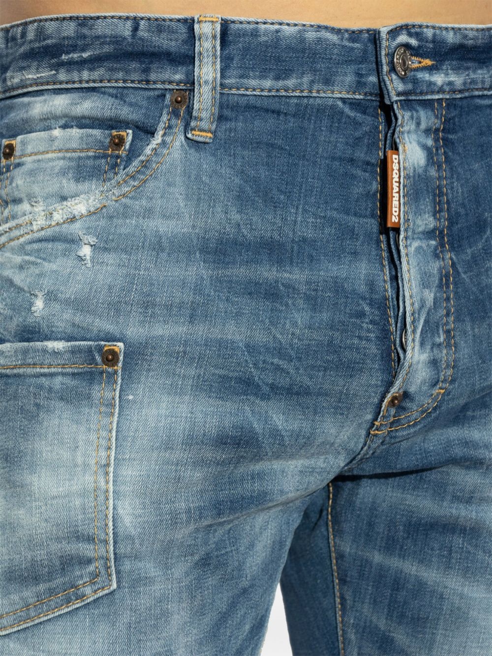 logo-patch jeans - 5