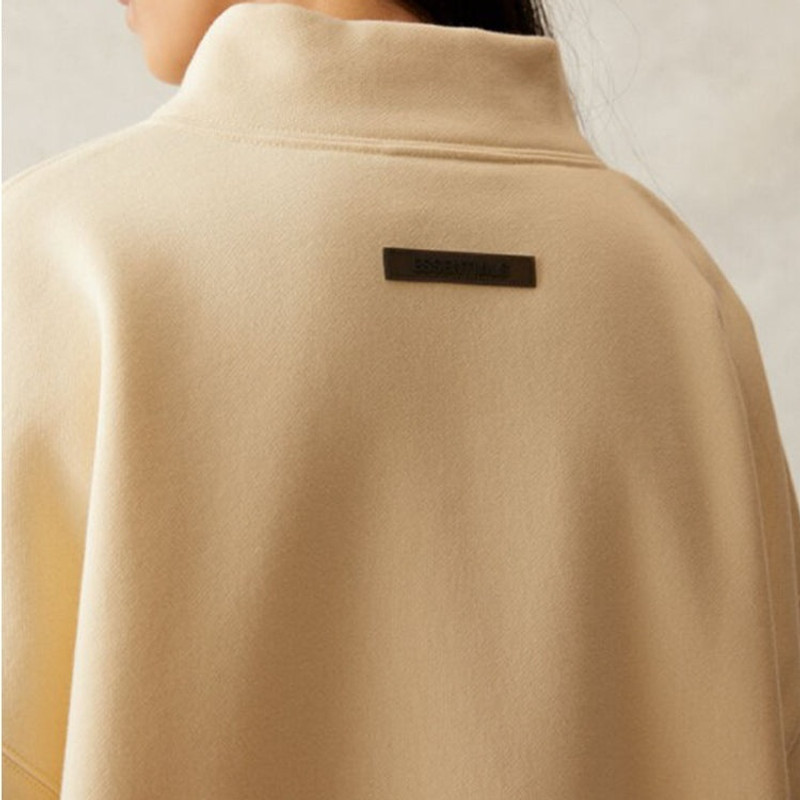 Fear of God Essentials SS21 Pull-Over Mockneck Buttercream FOG-SS21-555 7