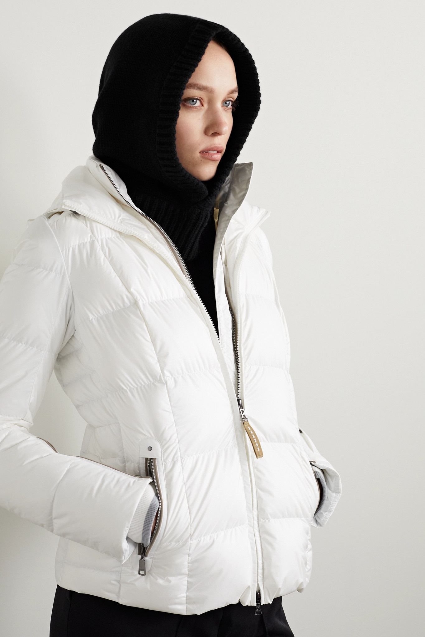 Berny appliquéd wool and cashmere-blend hood - 2