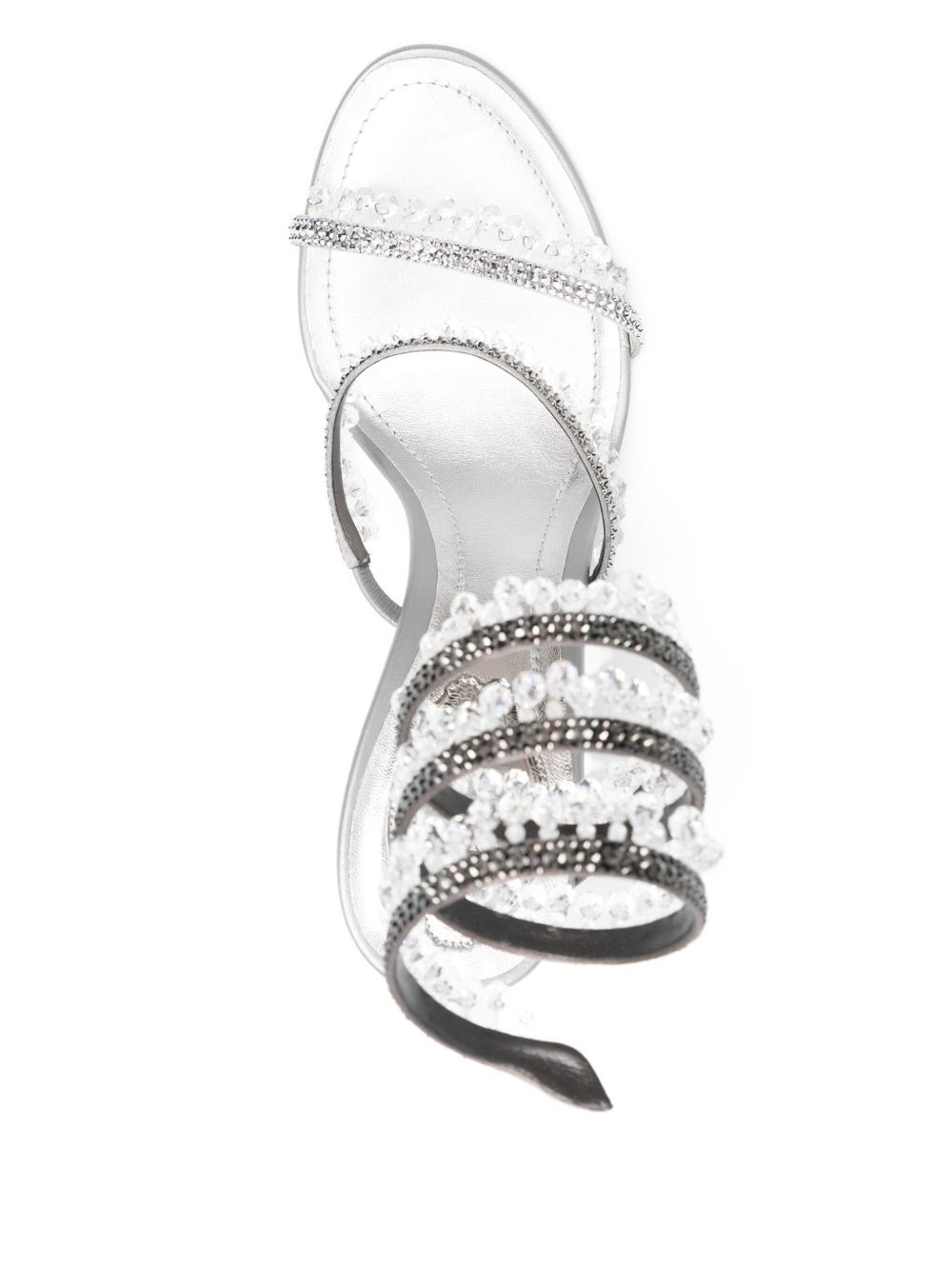 105mm crystal-embellished spiral sandals - 4