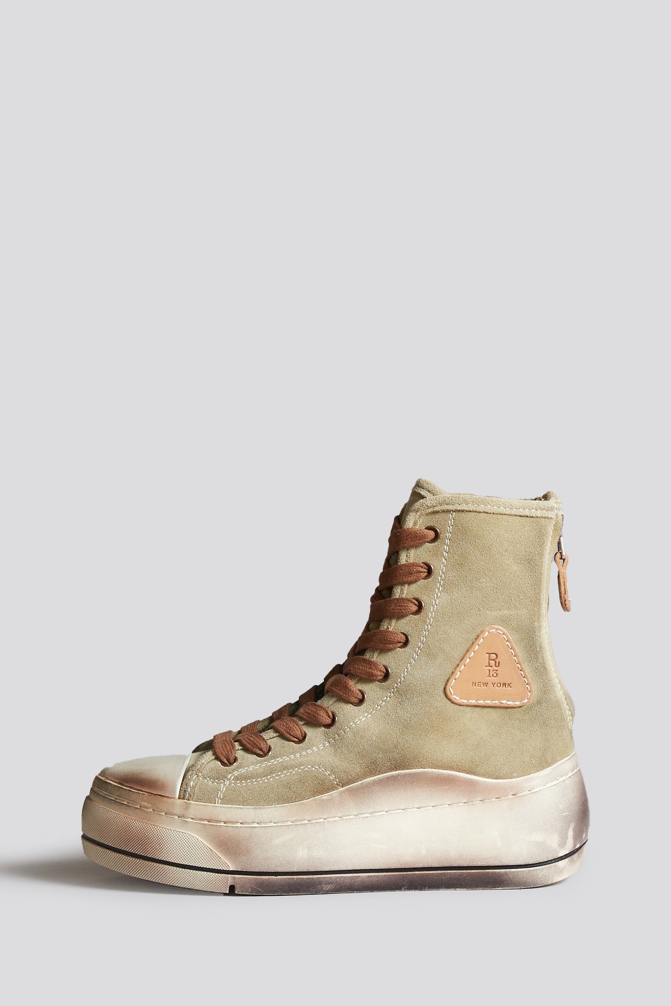 TALL KURT - WASHED KHAKI SUEDE - 1
