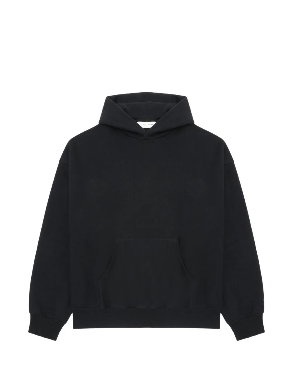 logo-print cotton hoodie - 1
