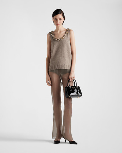 Prada Sleeveless wool and cashmere top outlook