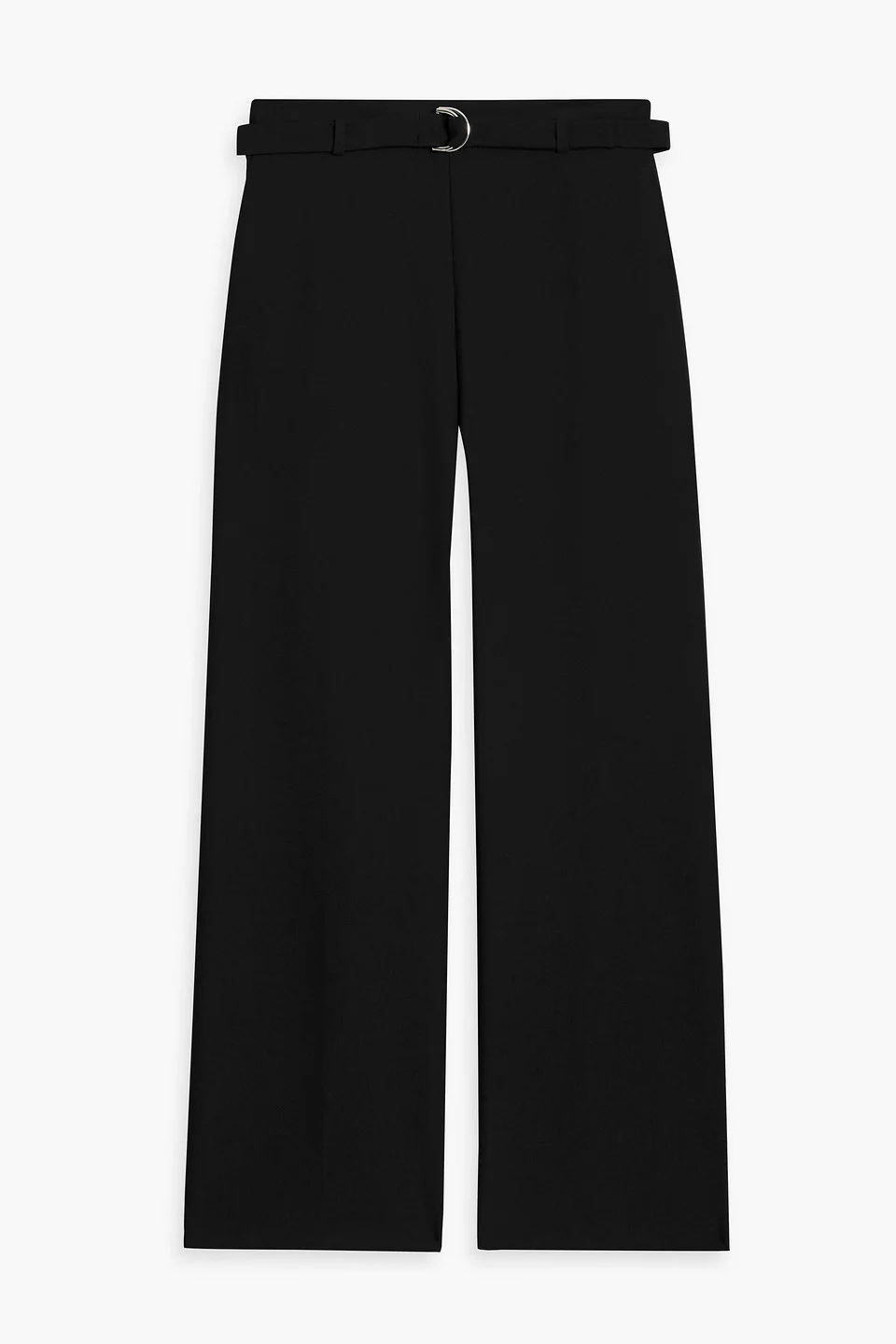 Belted crepe wide-leg pants - 1