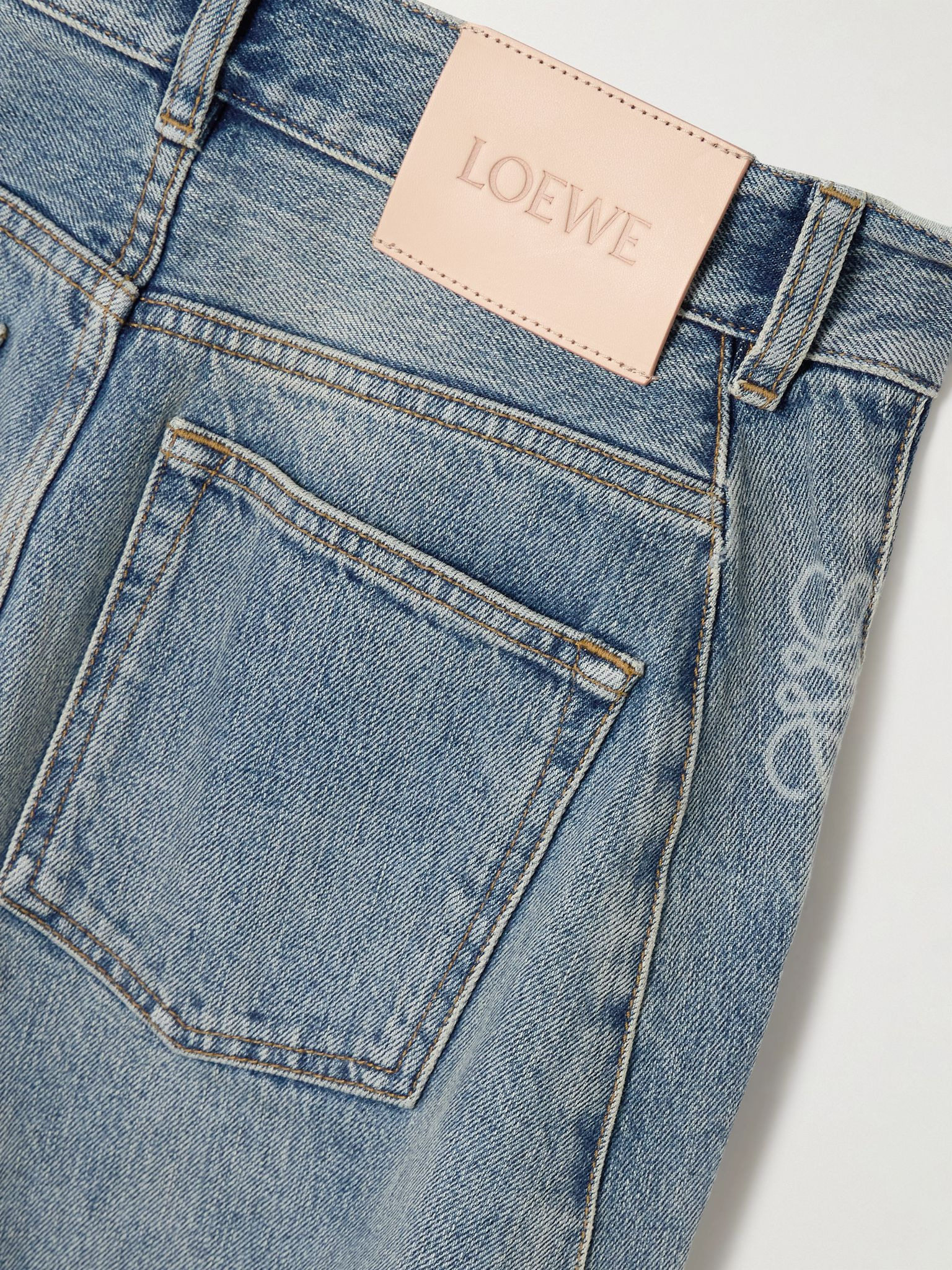 Anagram high-rise barrel-leg jeans Blue - 6